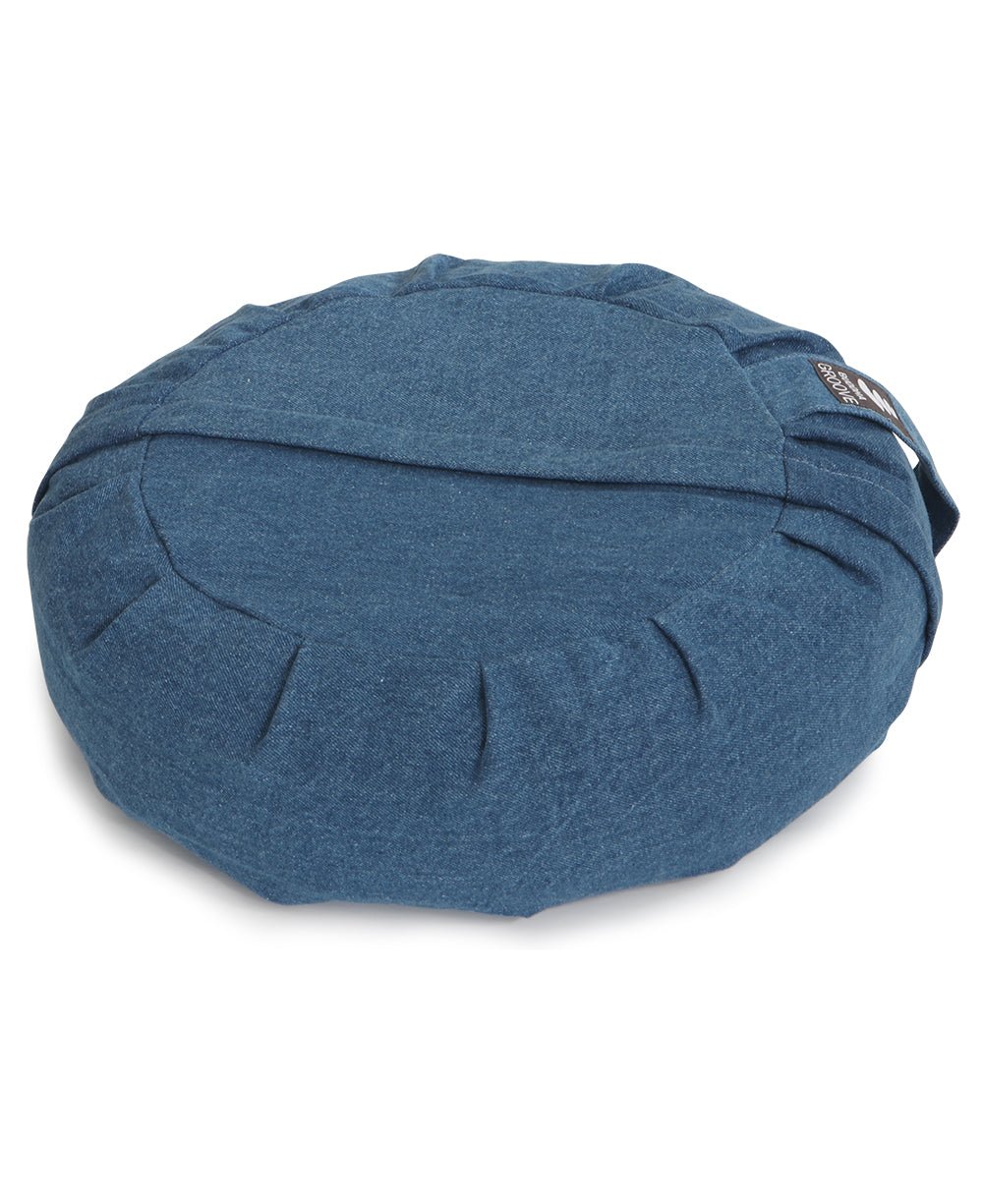 Classic Blue Denim Meditation Zafu Cushion、mySite、topwebapps