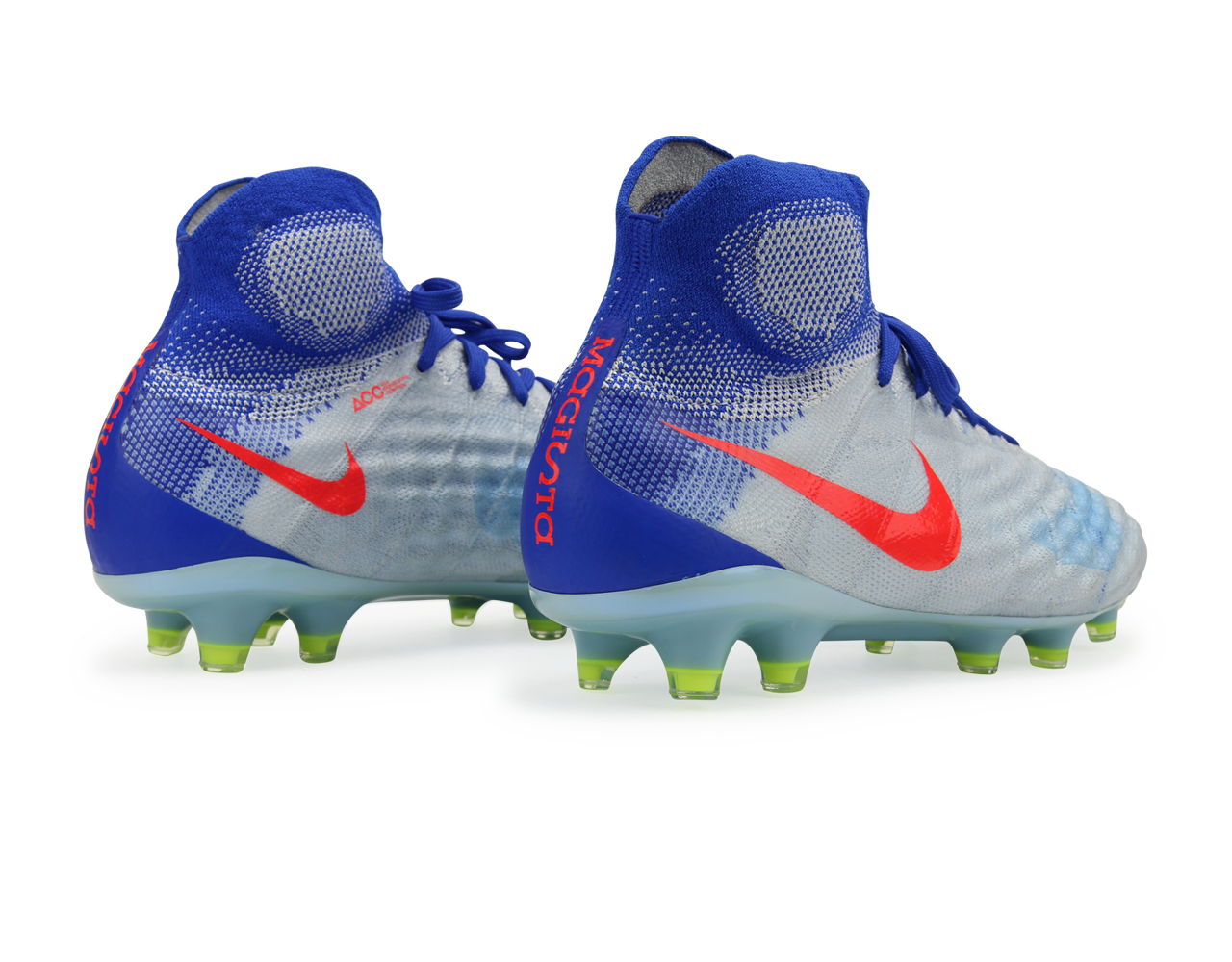 Nike Women's Magista Obra II FG White/Bright Crimson/Racer Blue、mySite、noshort