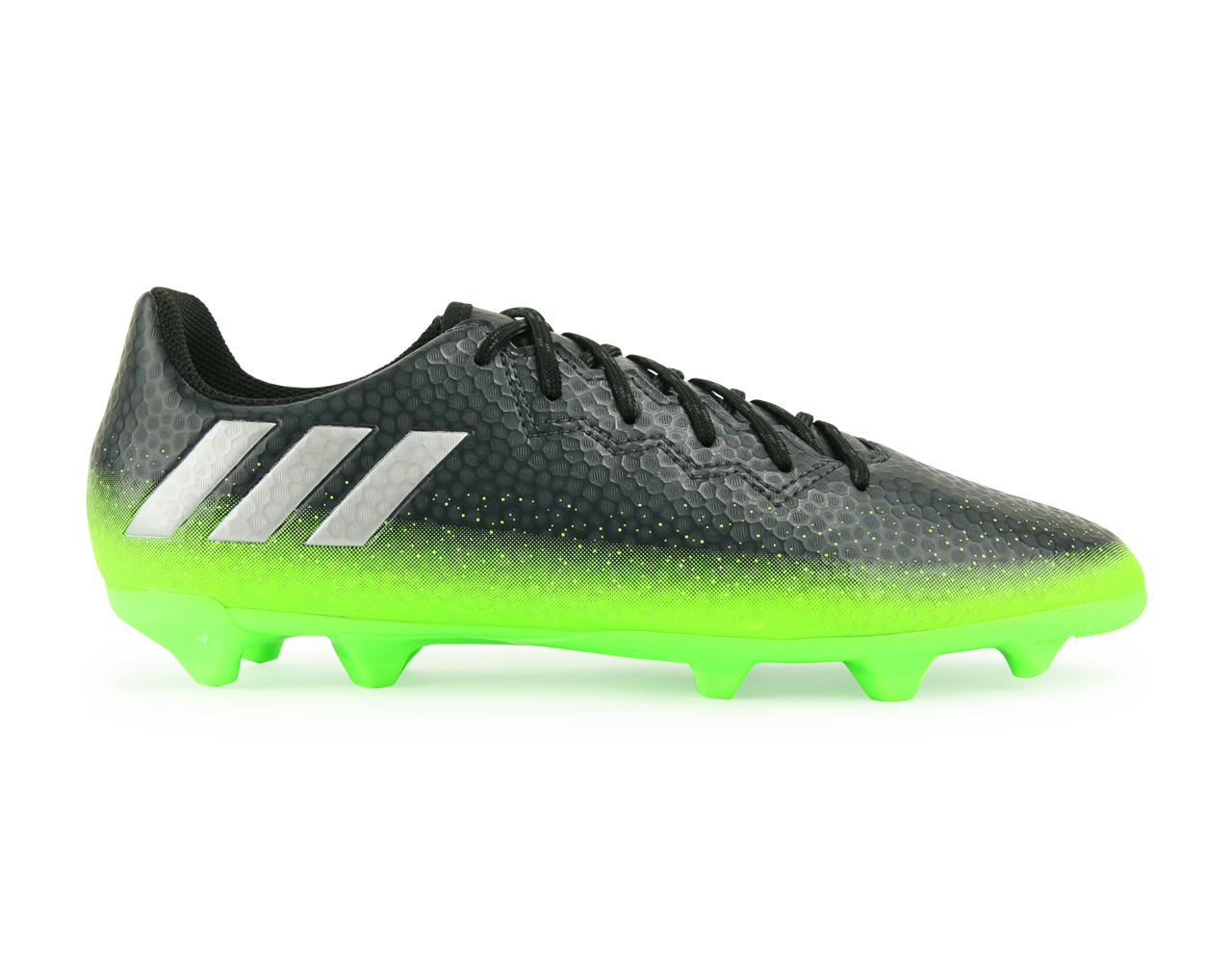 adidas Kids Messi 16.3 FG/AG Dark Grey/Silver Metalic/Solar Green、mySite、noshort
