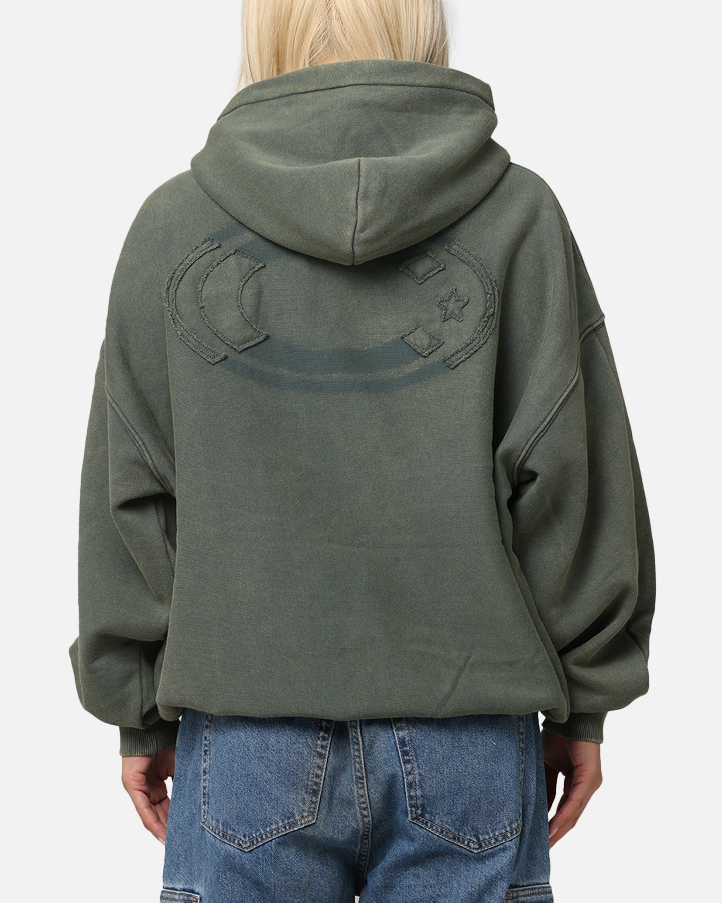Carre Con-Star Hoodie Rinsed Moss Green、mySite、zt4zffjzw