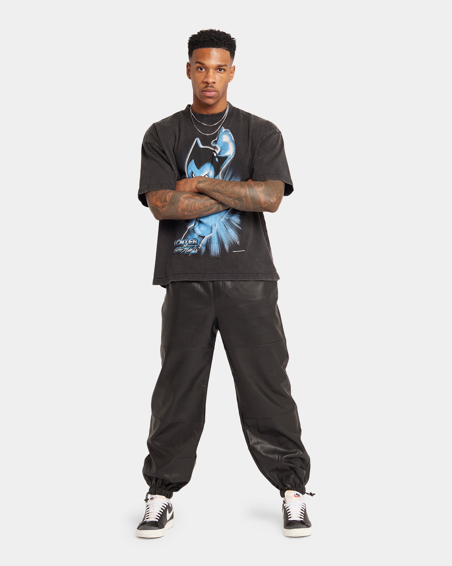 XXIII Felix Leather Jogger Black、mySite、zt4zffjzw