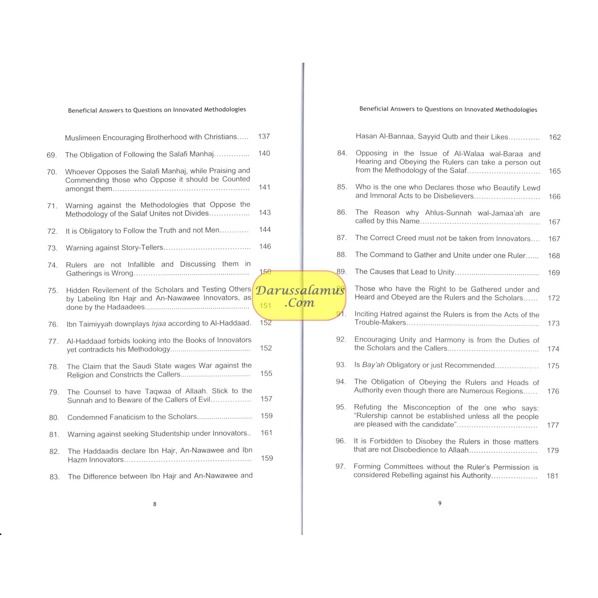 Beneficial Answers to Questions on Innovated Methodologies By Shailkh Saalih bin Fawzaan Al-Fawzaan、mySite、topwebapps