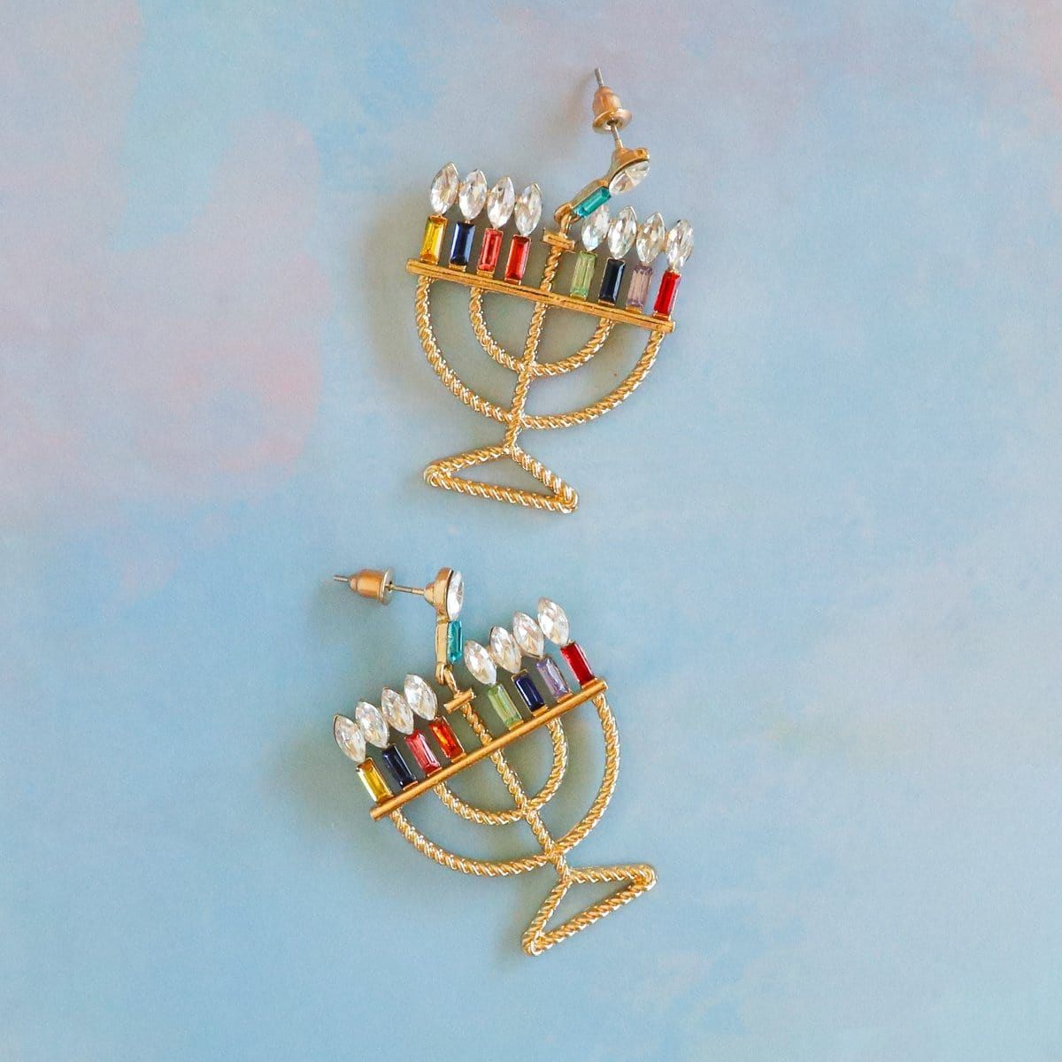 Crystal Menorah Earrings、mySite、topwebapps
