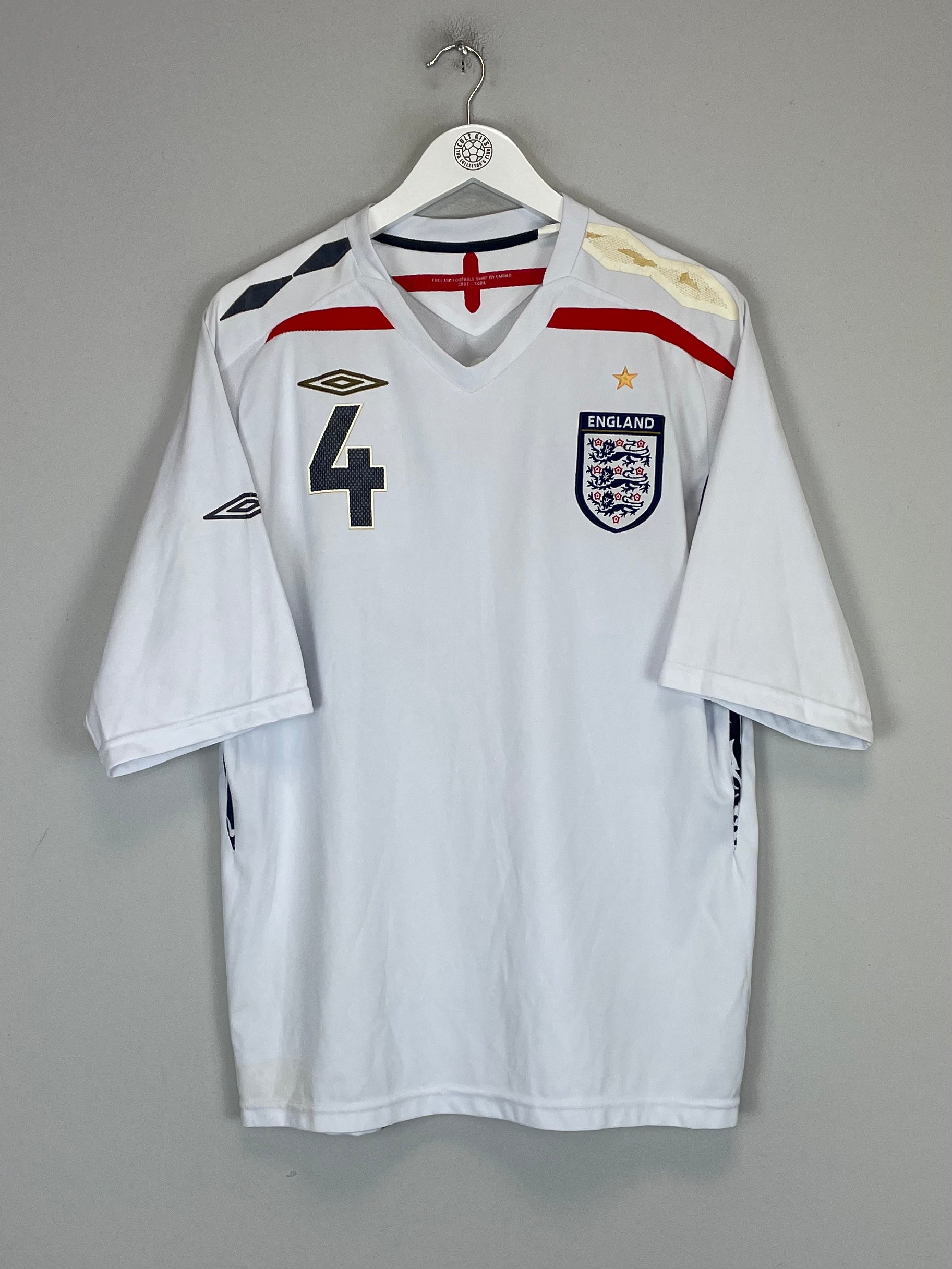 2007/09 ENGLAND GERRARD #4 HOME SHIRT (L) UMBRO、mySite、sh2007/09 ENGLAND GERRARD #4 HOME SHIRT (L) UMBRO、mySite、glenpowelloop_name