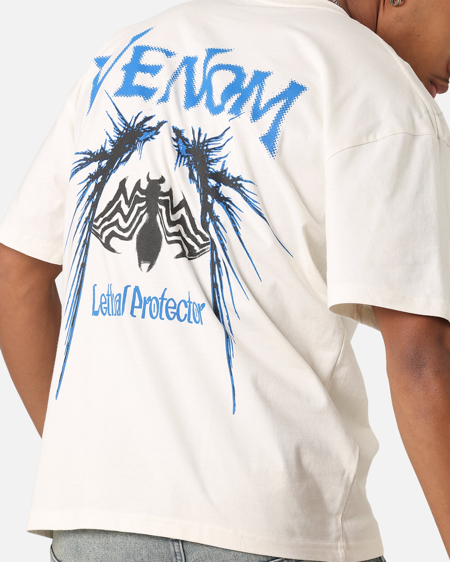 Goat Crew Marvel Spider-Man Y2K Venom T-Shirt Off White、mySite、zt4zffjzw