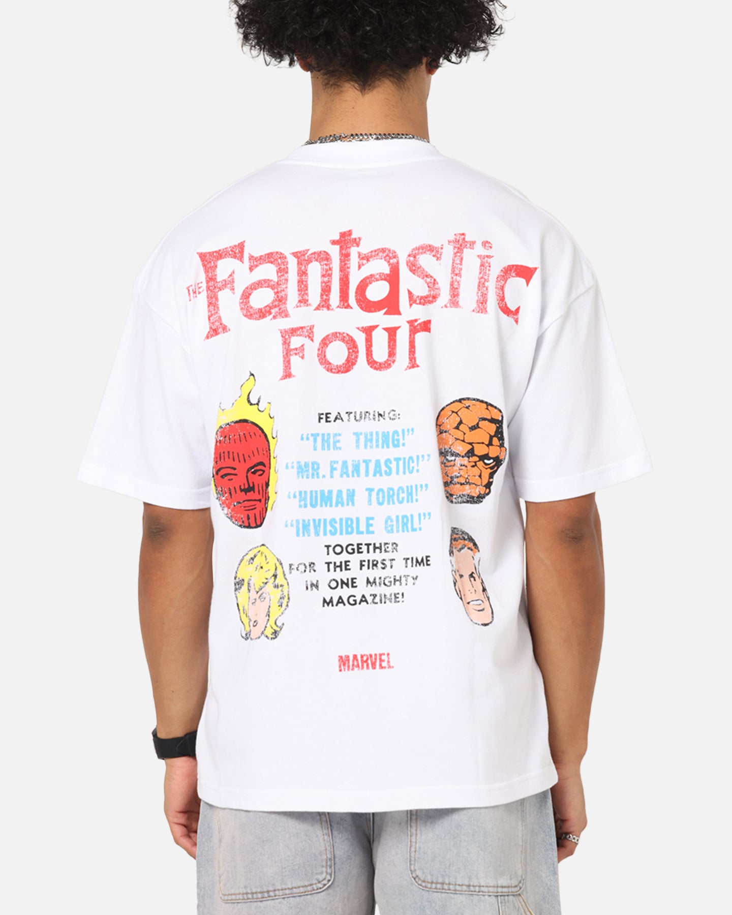 73 Studio Marvel Fantastic Four Group T-Shirt White、mySite、zt4zffjzw