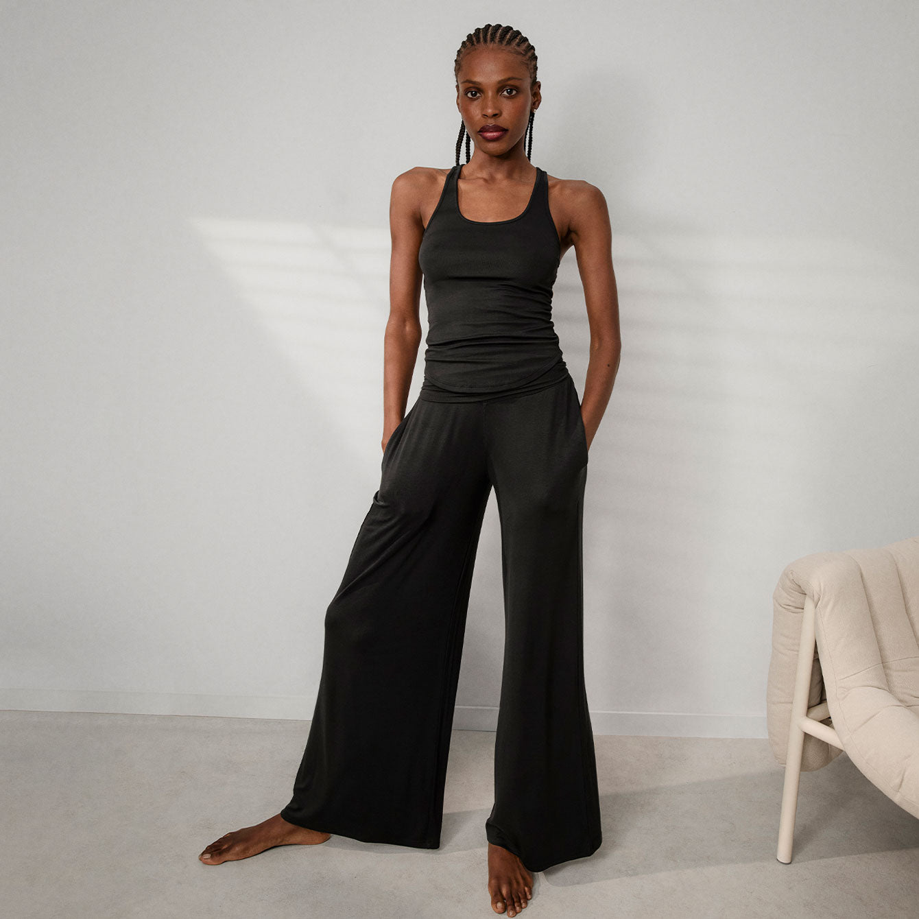 Soft Modal Rib Foldover Pant、mySite、bengalsvssteelers