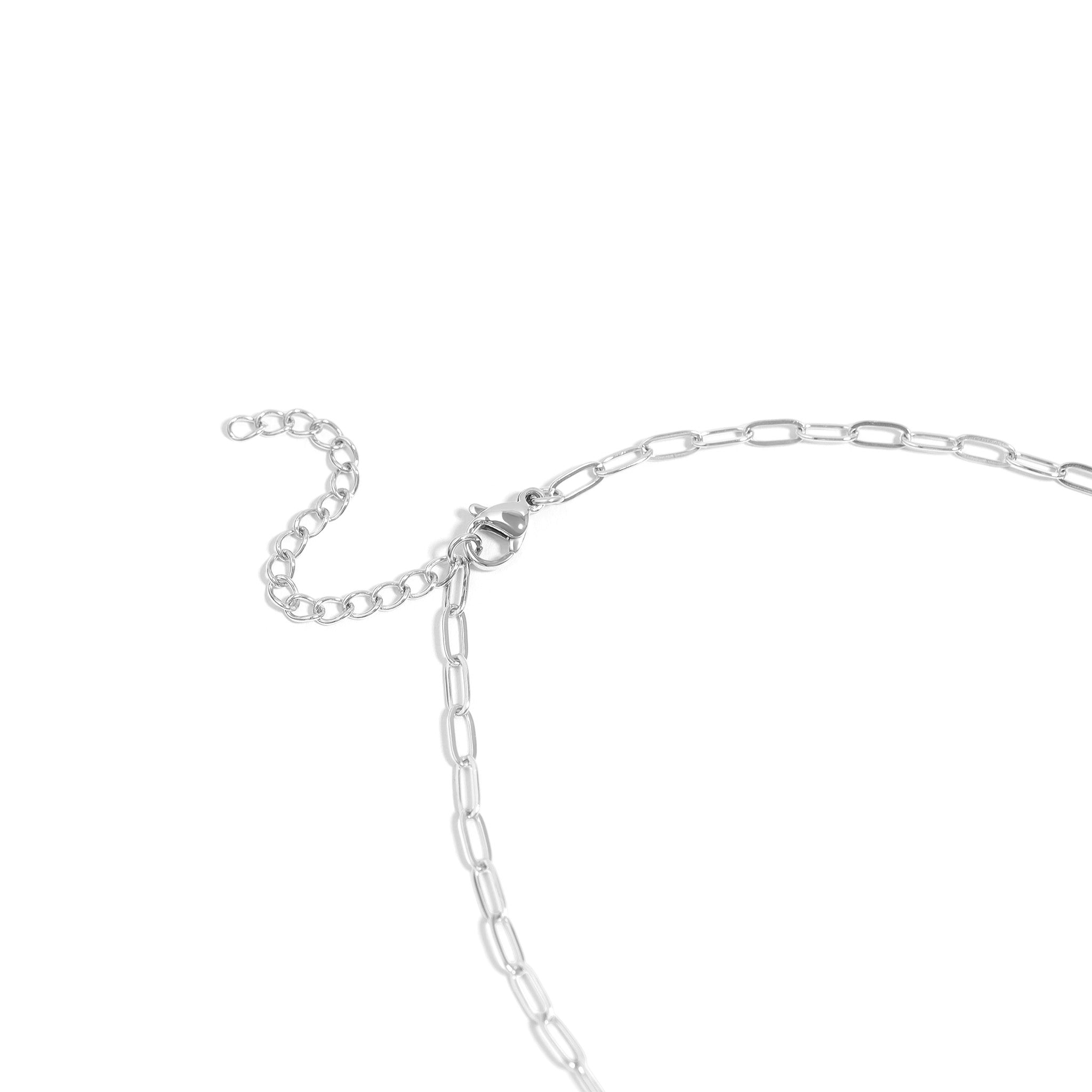 Stainless Steel Paperclip Connector Chain Necklace / CHN0081、mySite、dreamappss