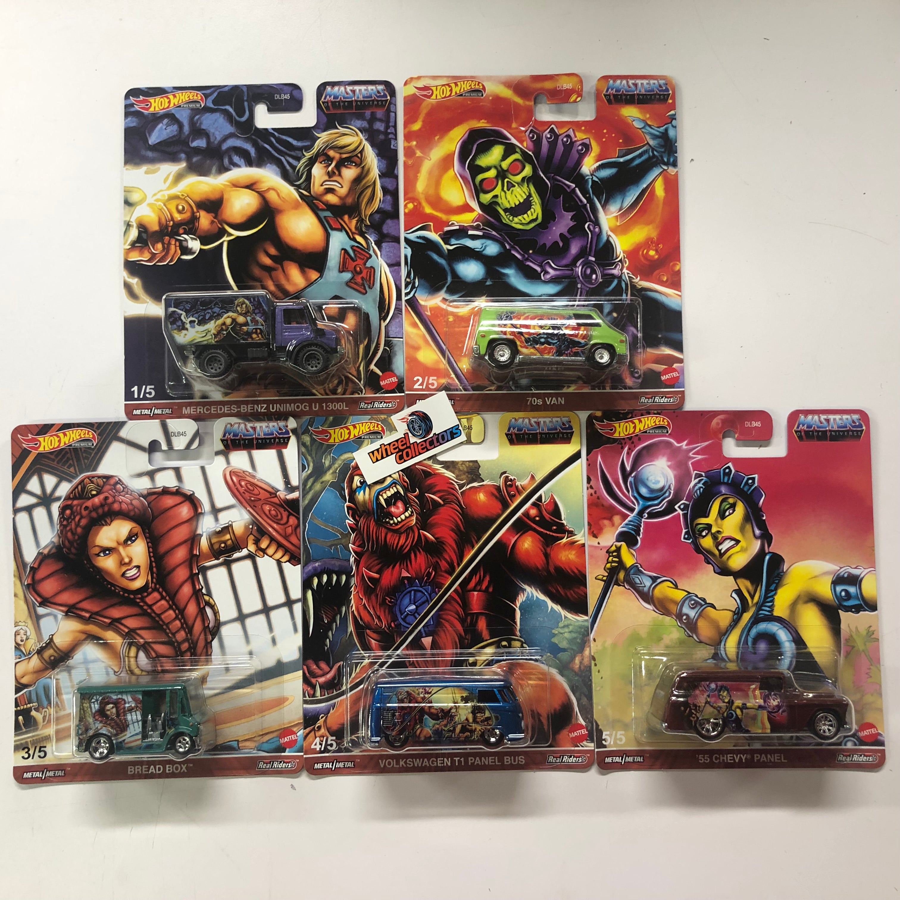 5 Car Set * MASTERS OF THE UNIVERSE * Hot Wheels Pop Culture Case J、mySite、hgirdovlk