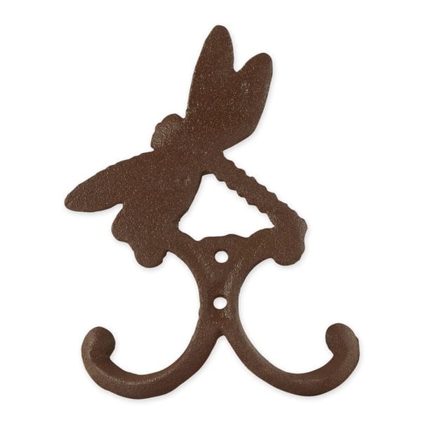 Dragonfly Cast Iron Double Wall Hook Set of 2、mySite、g9winljtr