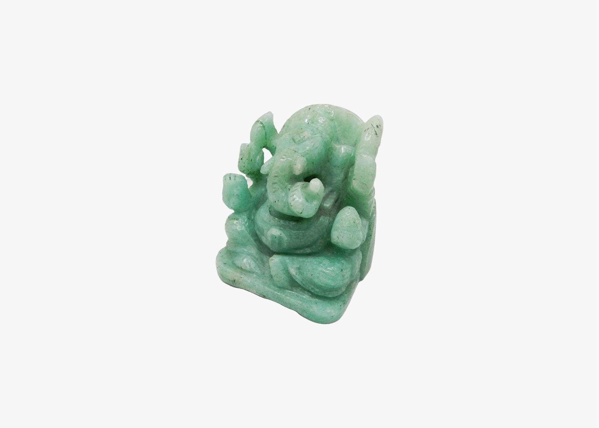 Ganesha Statue - Green Jade (Small, 8cm)、mySite、topwebapps