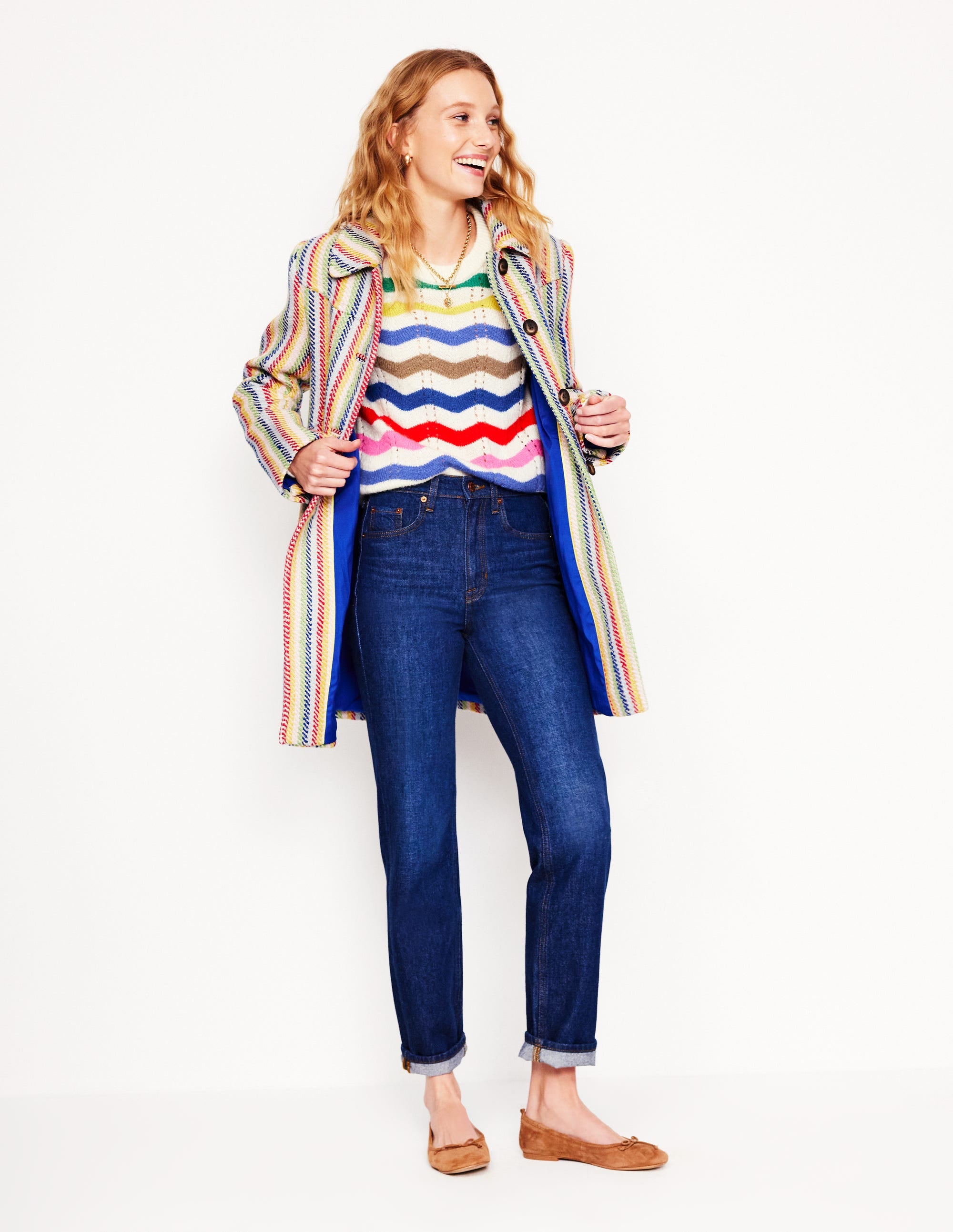  Alice Fluffy Raglan Sweater-Rainbow Wave、mySite、ashleygrahame