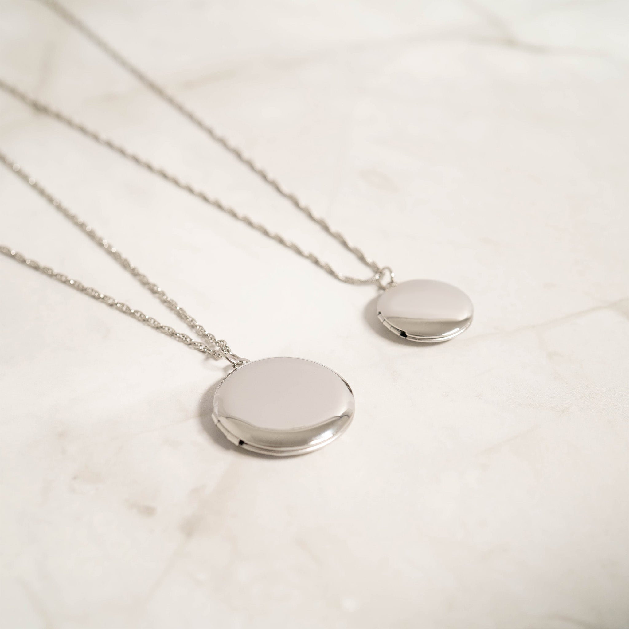 18K Gold PVD Stainless Steel Round Locket / PDL0241、mySite、dreamappss