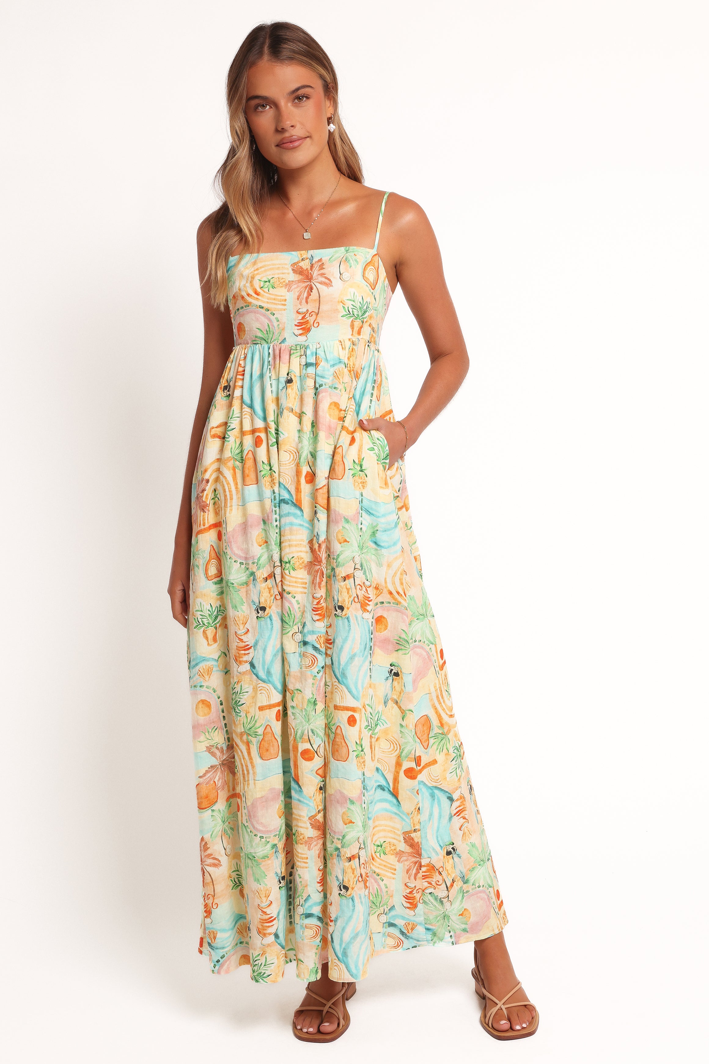  Odessa Maxi Dress - Golden Palm、mySite、sugarbowlscore