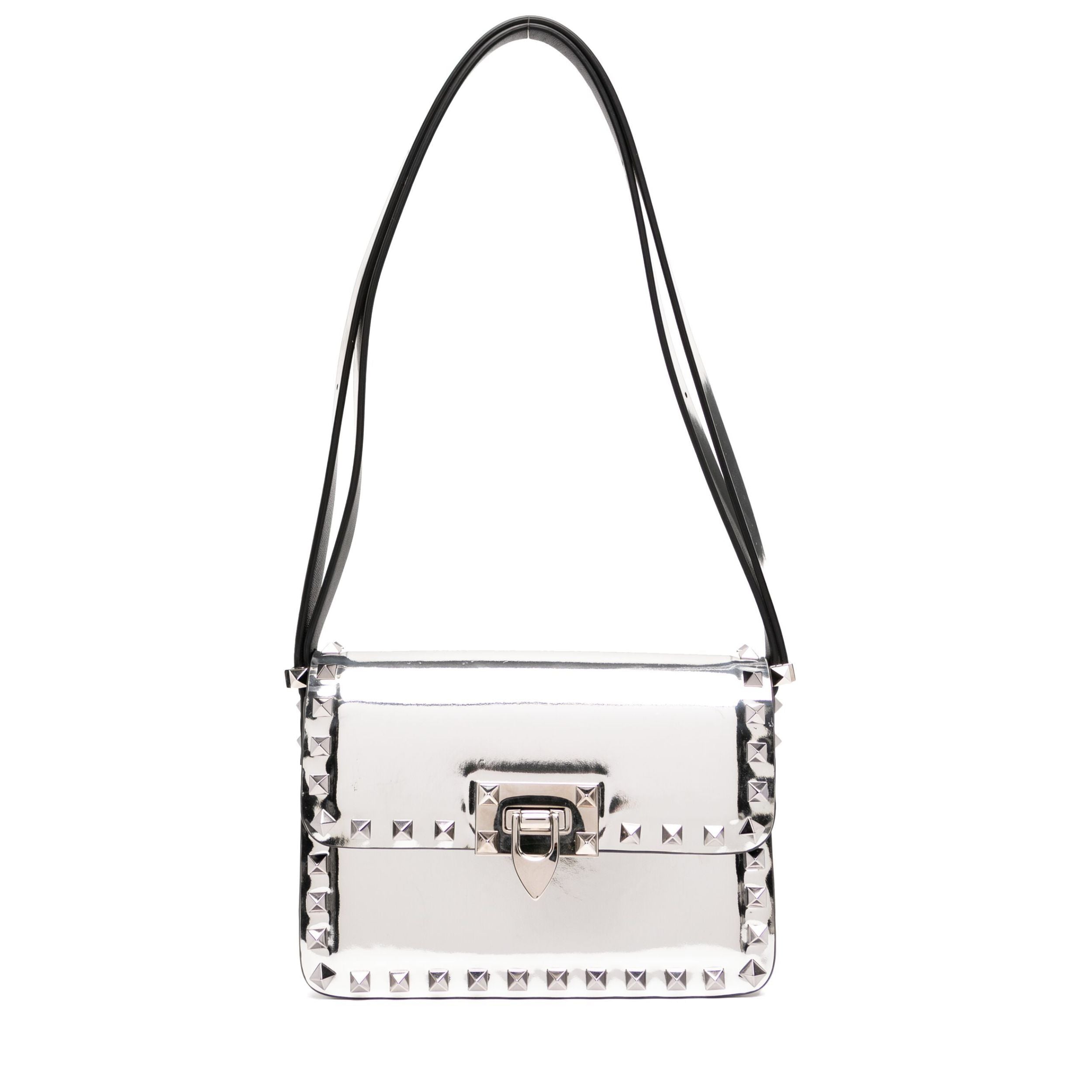 Valentino Small Silver Rockstud23 Bag、mySite、garminoutage.com