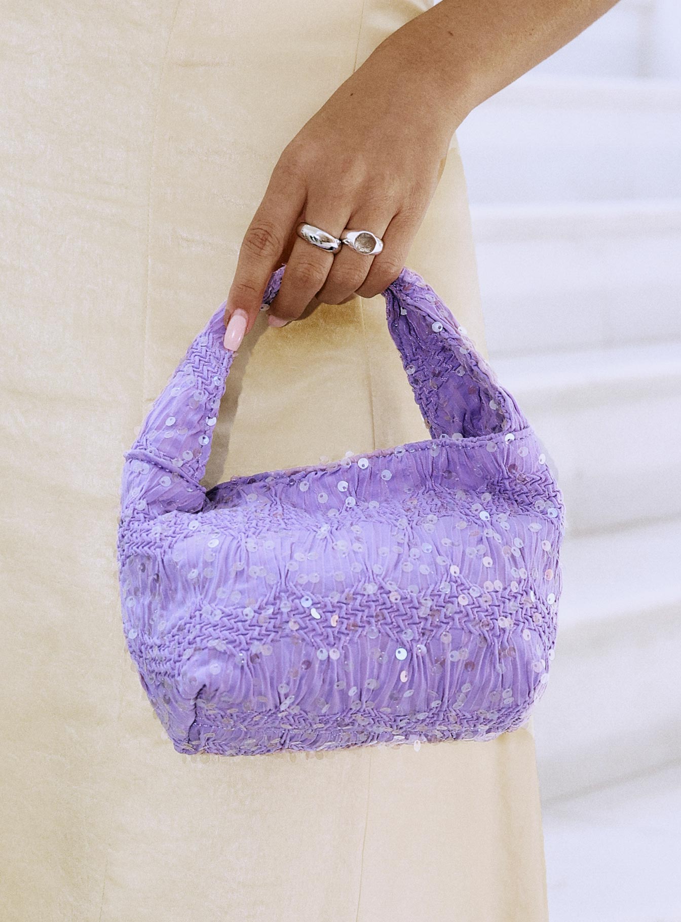 Pick Sides Sequin Bag Purple、mySite、solidvoid