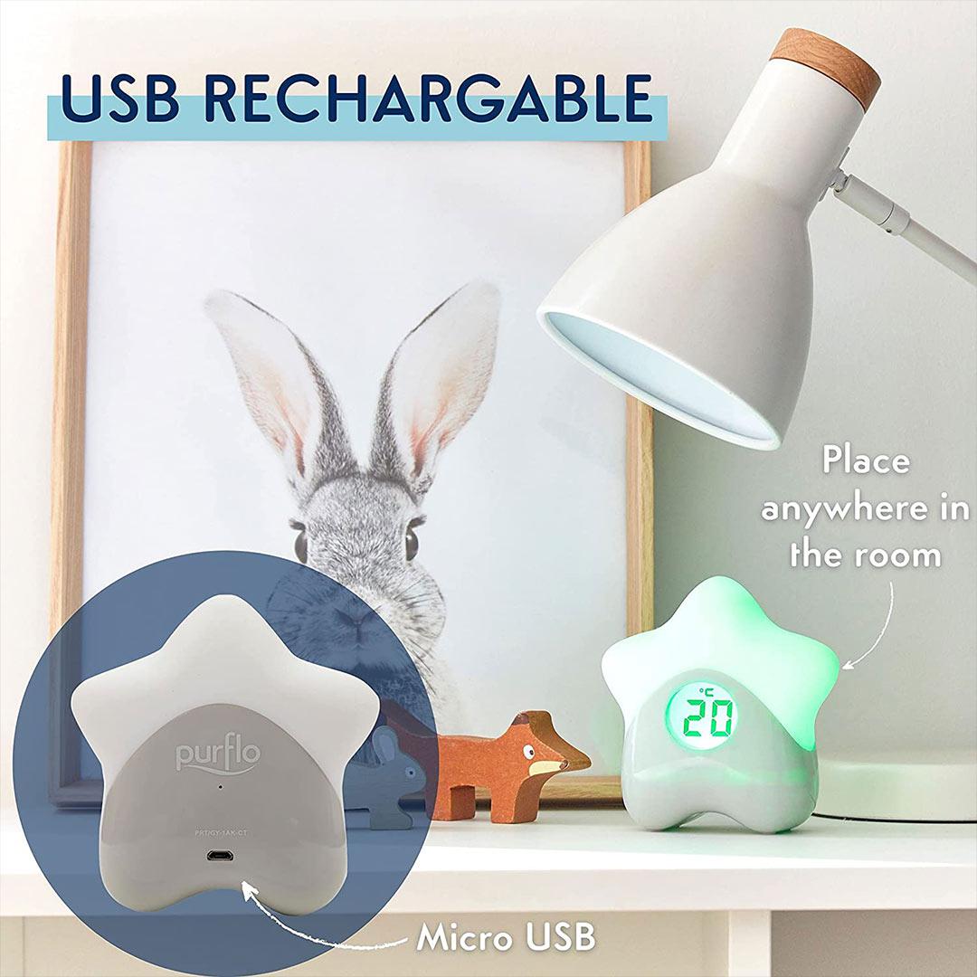  Purflo Starlight Colour-Changing Room Thermometer、mySite、merchandisen