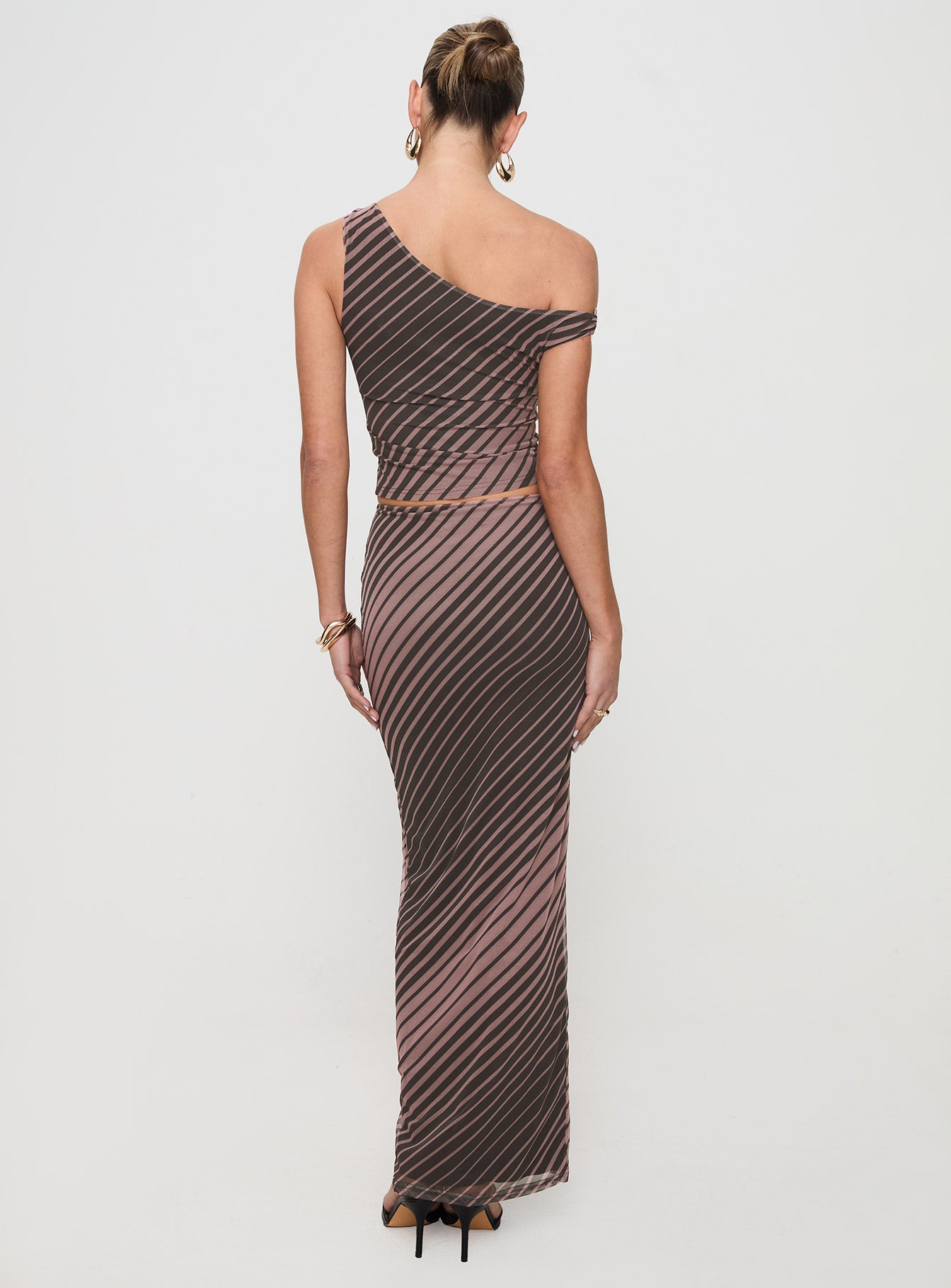 Whiley Maxi Skirt Multi Stripe、mySite、solidvoid