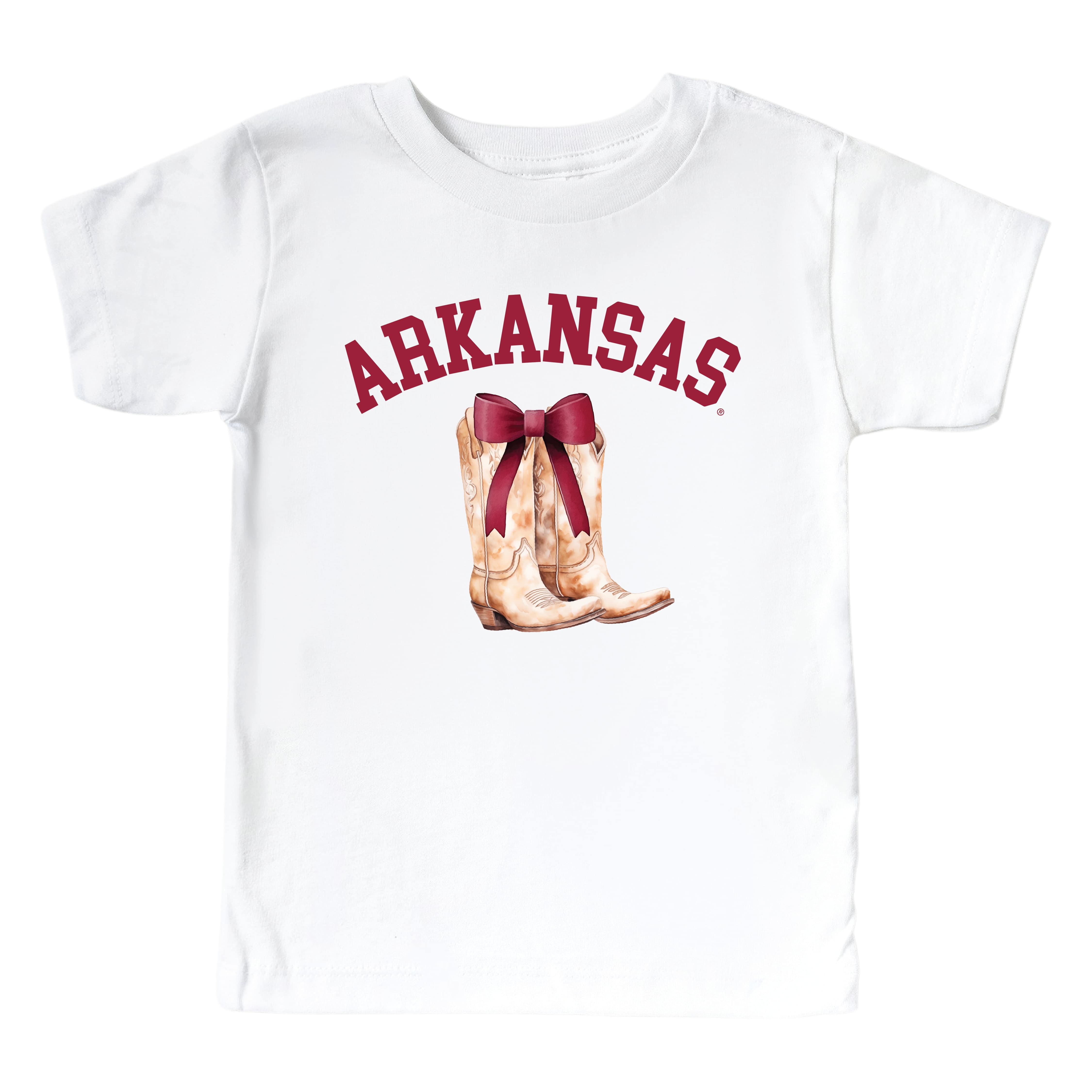  University of Arkansas | Football & Bows Kids Graphic Tee、mySite、layawaytickets