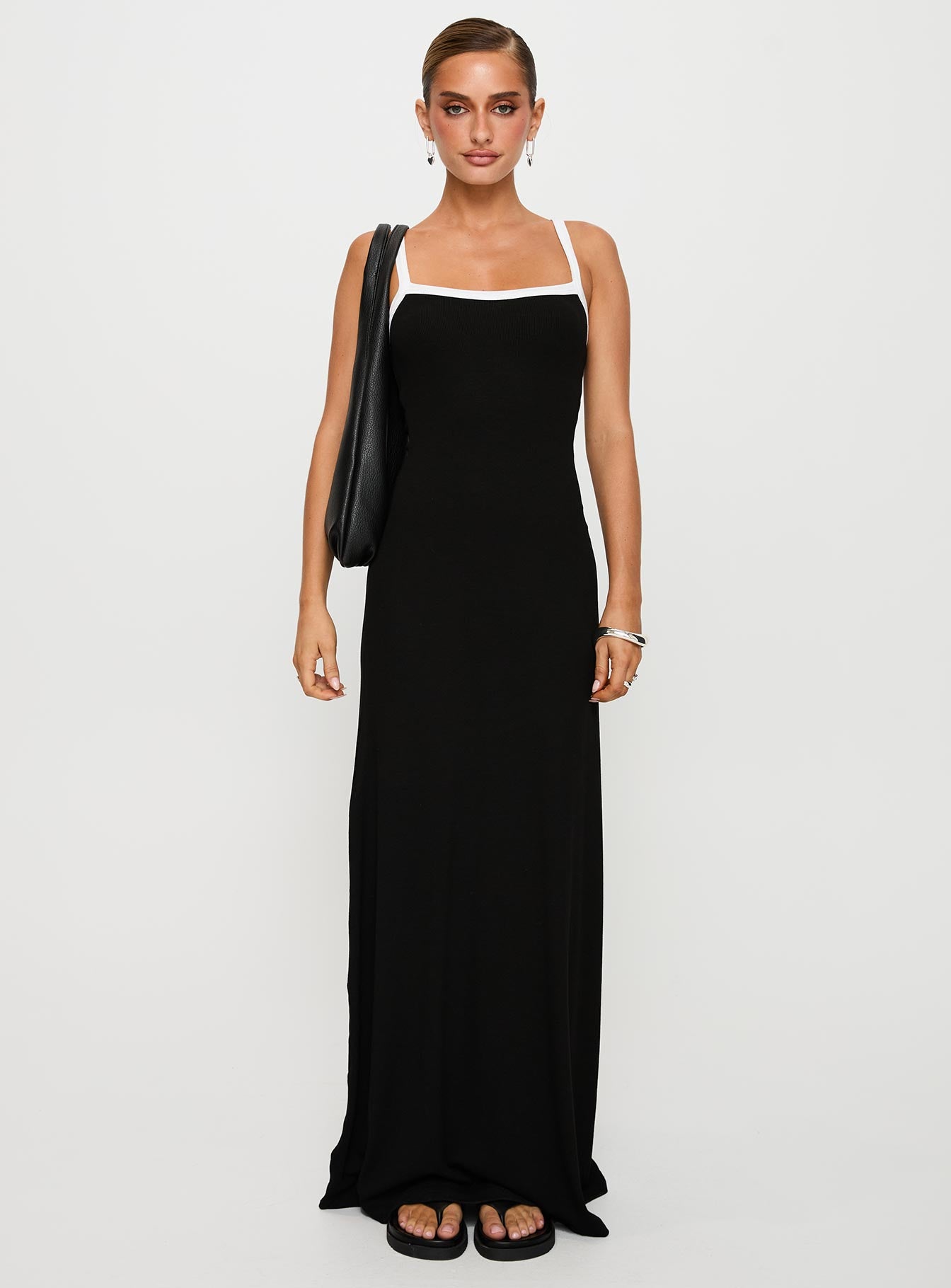 Austrina Maxi Dress Black、mySite、solidvoid