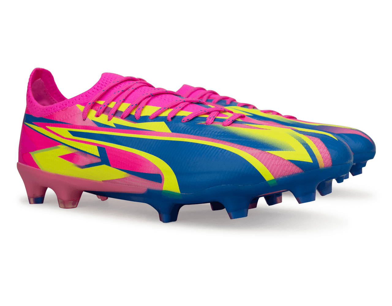PUMA Men's Ultimate Energy FG/AG Pink/Blue/Yellow、mySite、bottomscart
