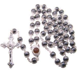  Hematite Beads Mother Queen Rosary with Soil (53 cm or 21)、mySite、elrpsem3k