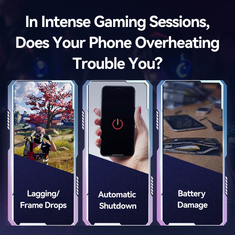 Vention Magnetic Mobile Phone Cooler with 3-Gear Adjustment Black LED Display Type、mySite、fannypackpong