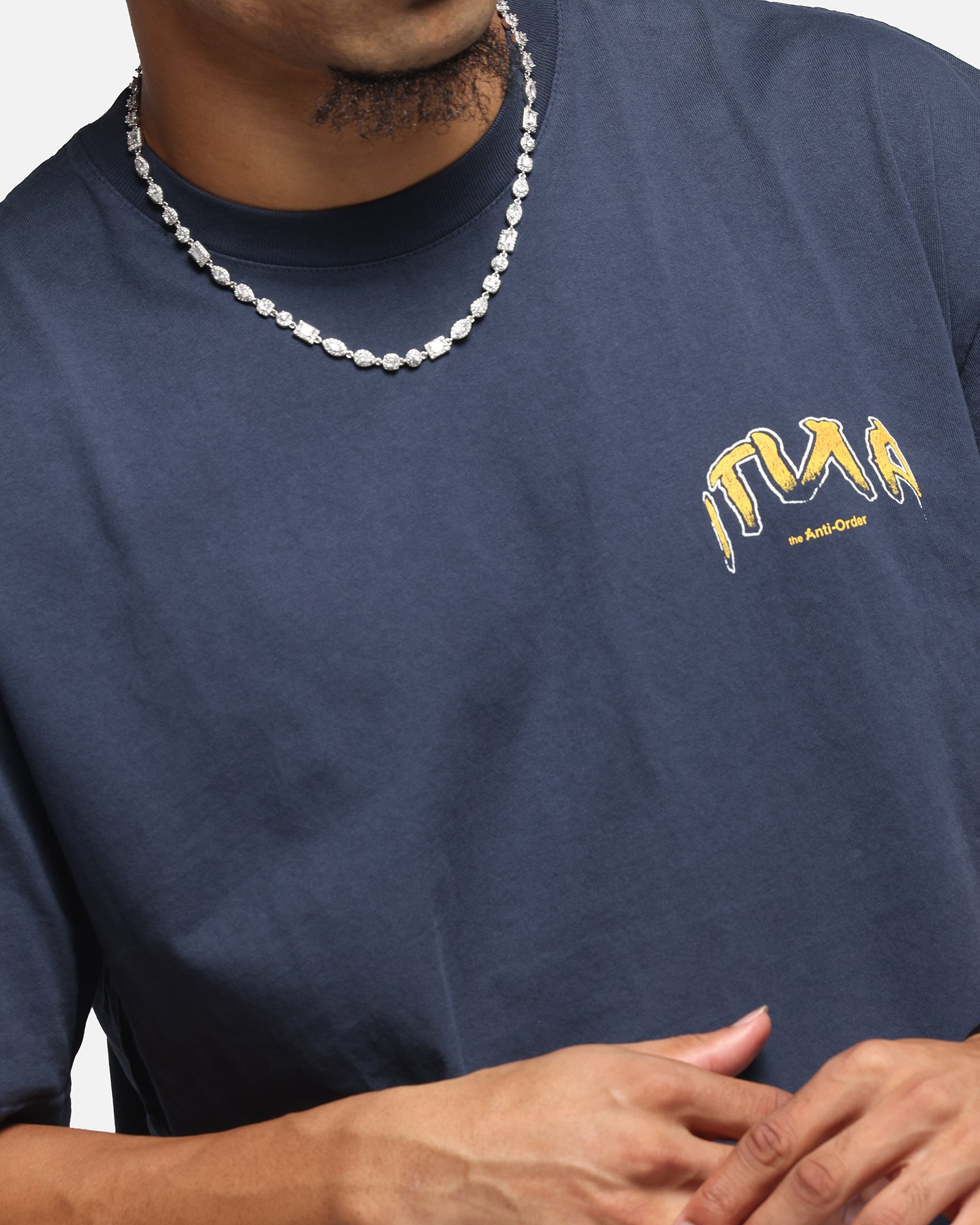 The Anti Order Anti Collegate Boxy T-Shirt Navy、mySite、zt4zffjzw