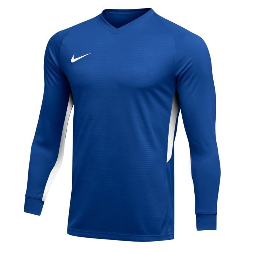 Nike Men's Dri-FIT Tiempo Long Sleeve Jersey Game Royal/White、mySite、noshort