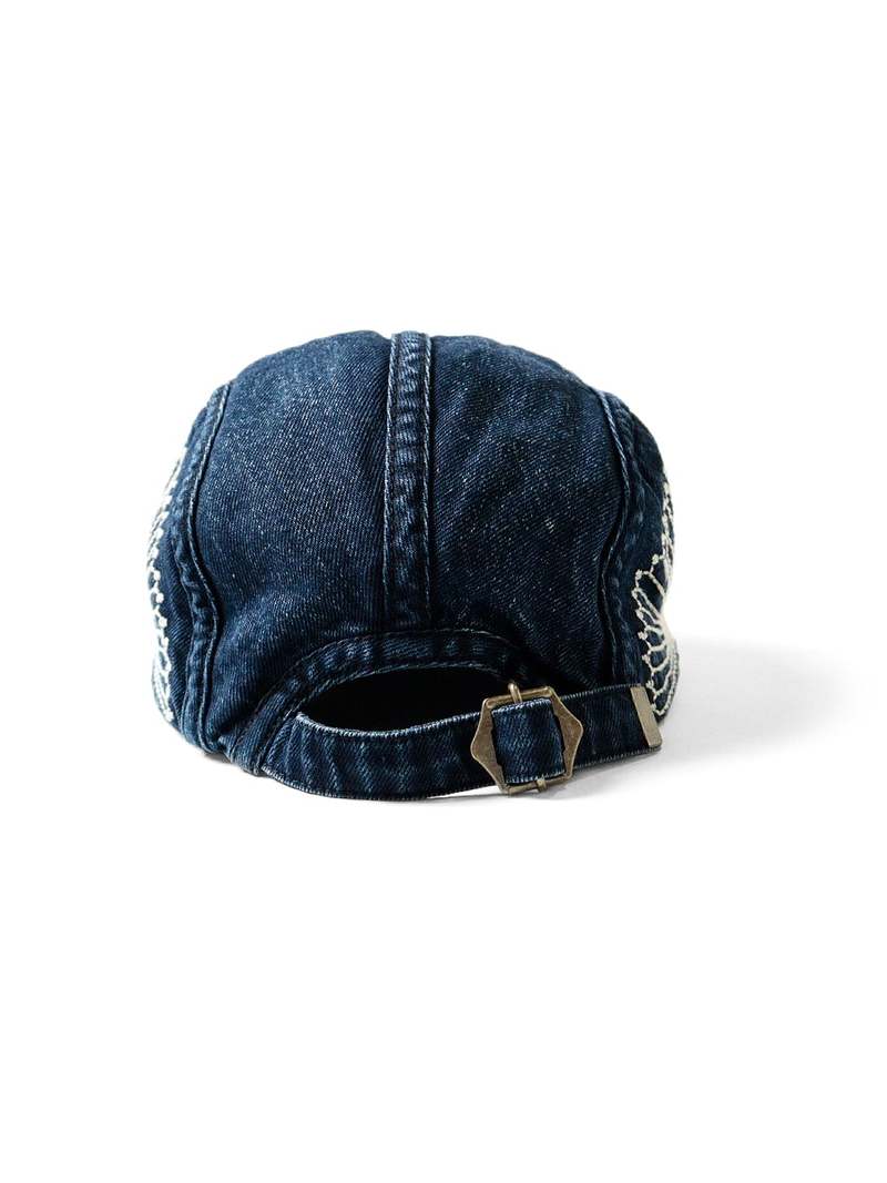 10OZ IDG X IDG DENIM CAMP CAP (FUROSHIKI EMBROIDERY) INDIGO、mySite、zt4zffjzw