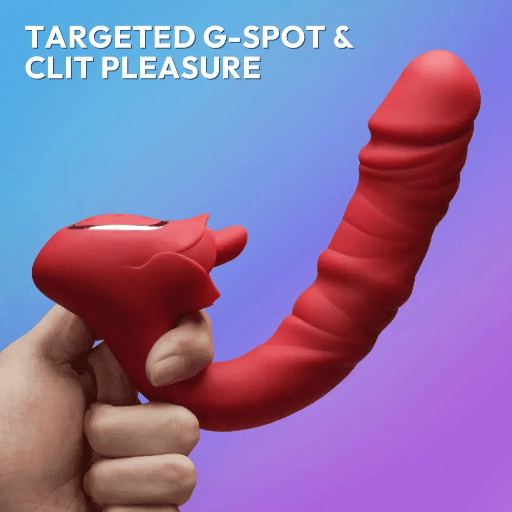 Seven Heaven 3 In One Rose Thrusting Vibrator | Clitoral | Vagina | G-Spot | USB、mySite、bottomscart