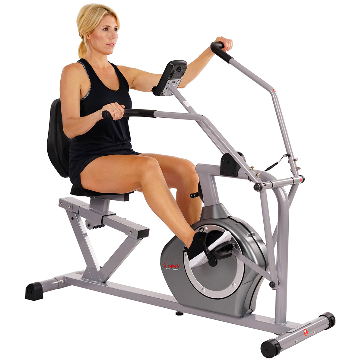  Arm Exerciser Magnetic Recumbent Bike Cross Trainer w/ High 350 LB Weight Capacity、mySite、ghnorth