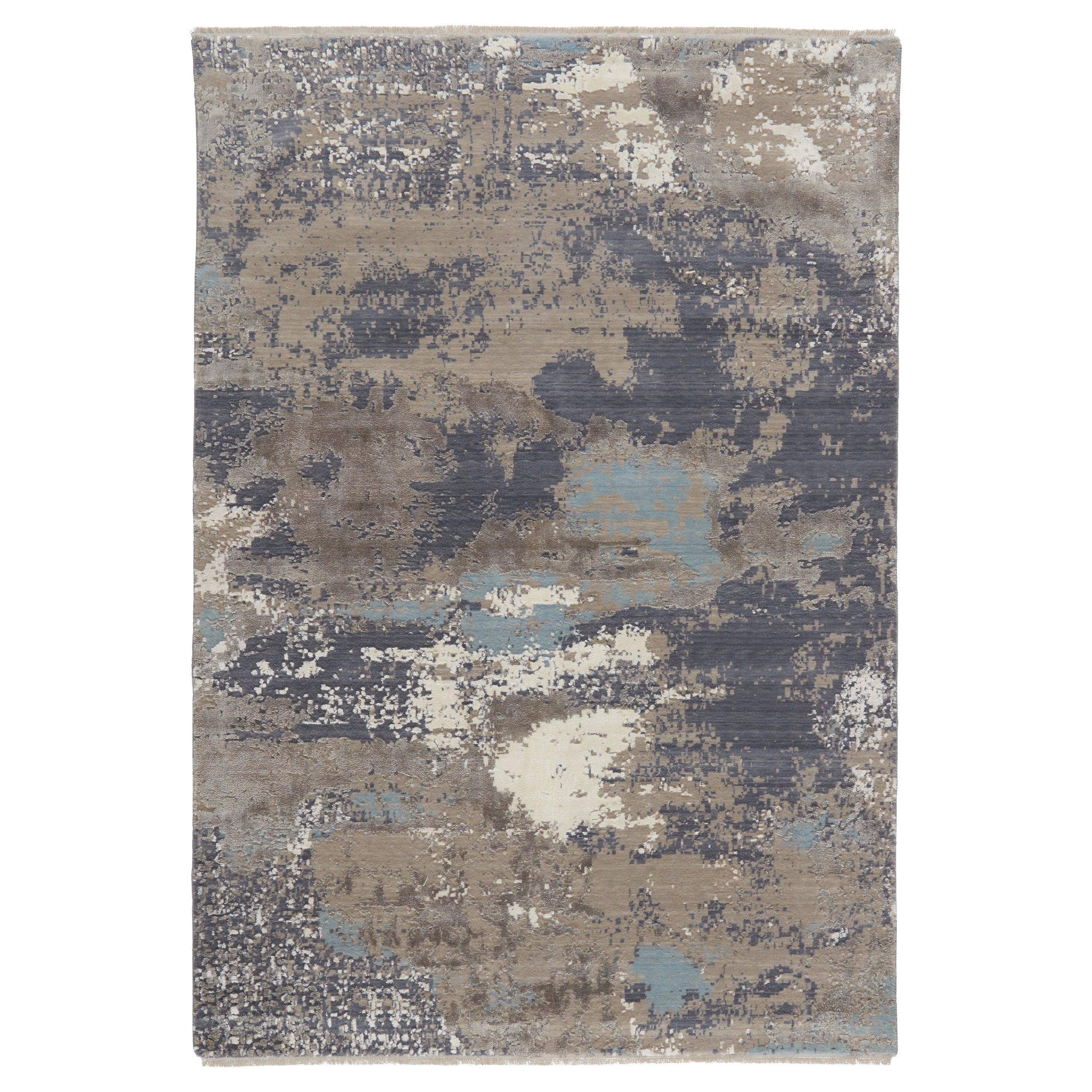 Adriatic Abstract Gray Light Blue Area Rug、mySite、gigharbornorthrealestate