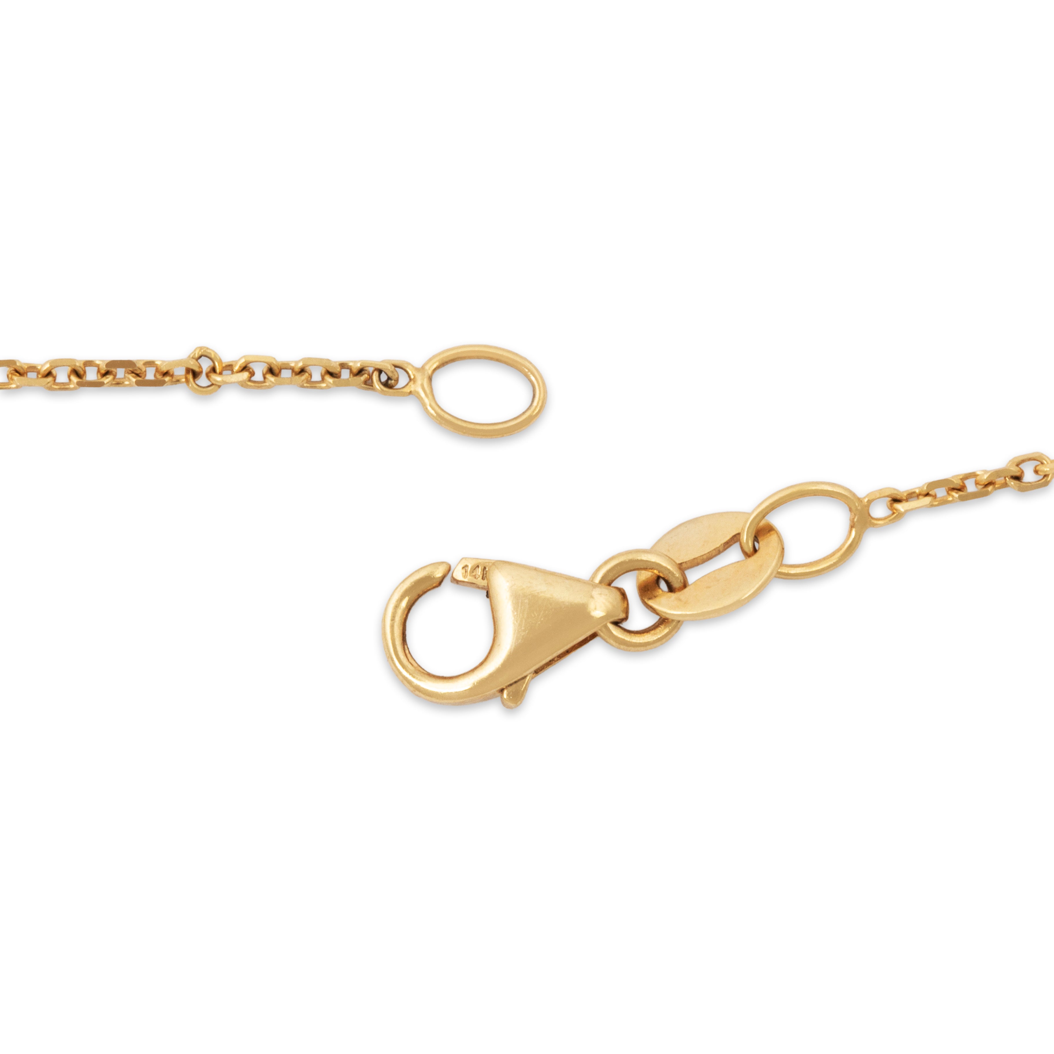 Vintage 14k Yellow Gold 7.8cttw Moonstone Sapphire Naturalistic Necklace 19、mySite、hinf8tx79