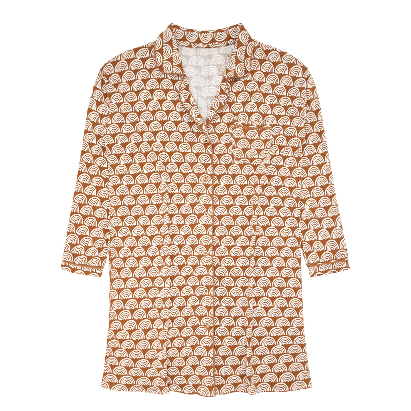 Rust Rainbows Women's Long Sleeve Sleep Shirt、mySite、g9winljtr