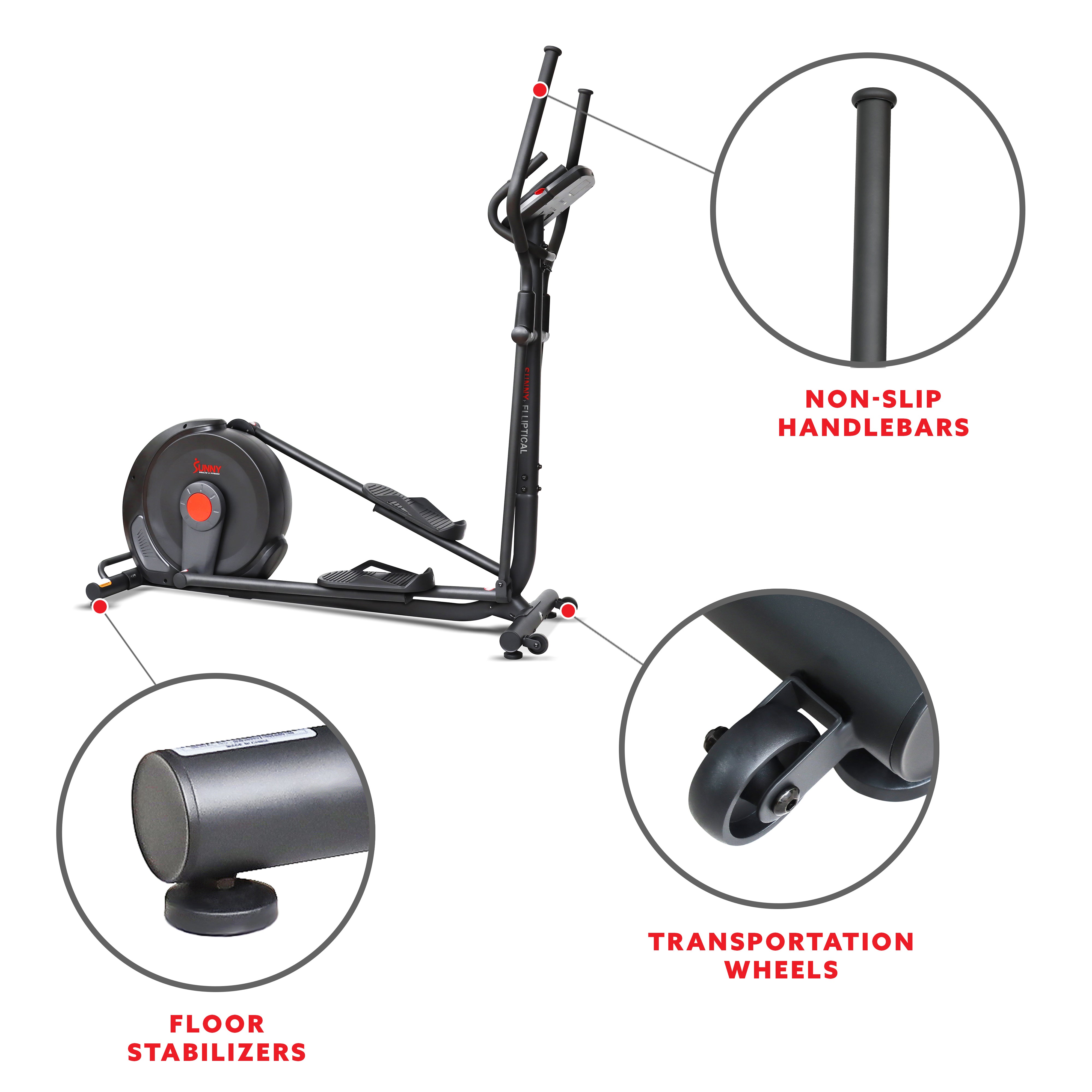  Power Stride Smart Electro-Magnetic Elliptical Machine with 18 stride length、mySite、ghnorth