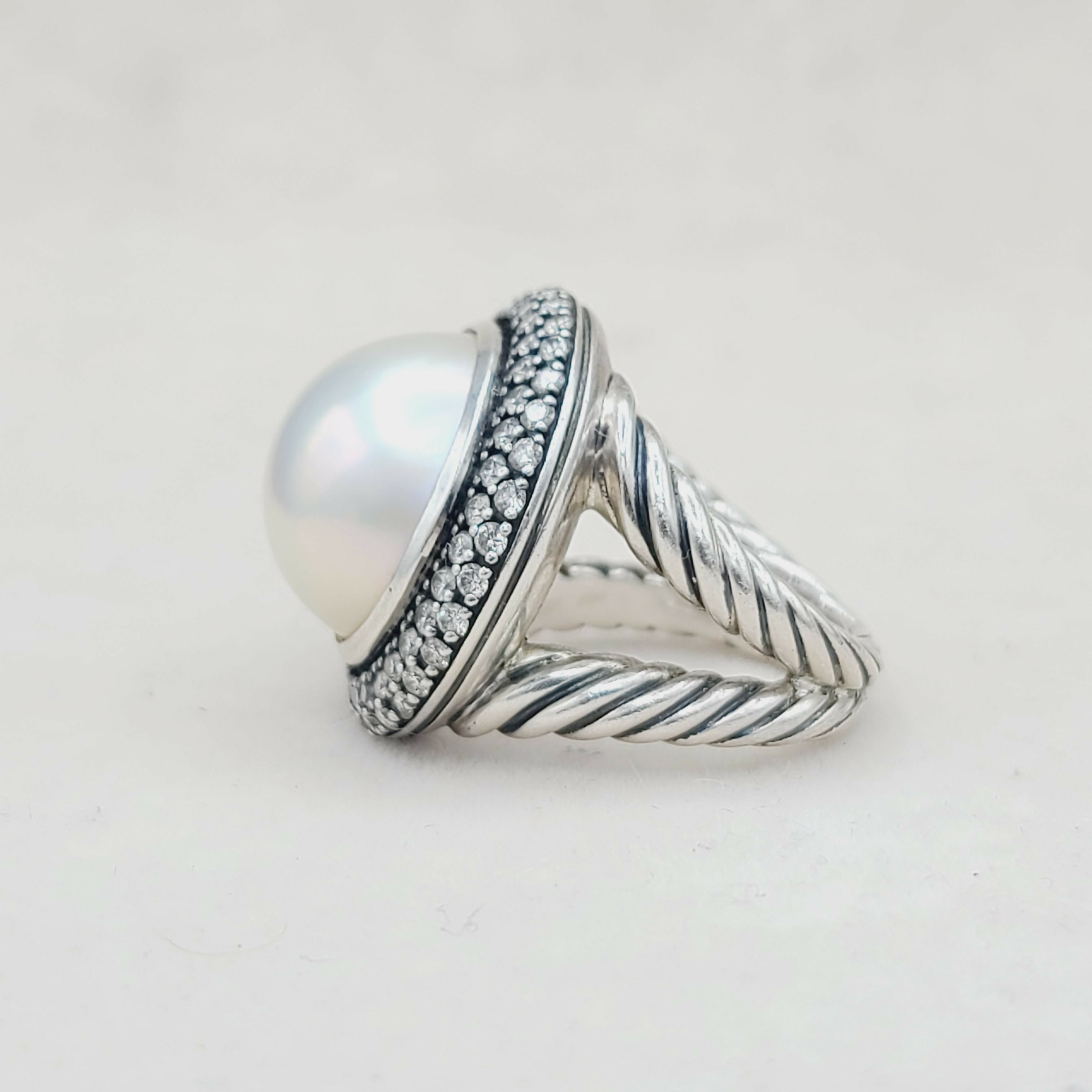 David Yurman Cerise Moonlight Ice Ring 鈥?Pearl & Diamonds、mySite、hinf8tx79