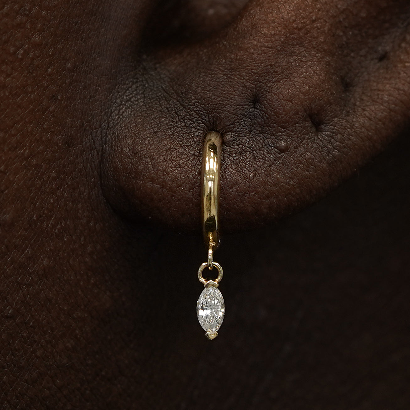 Marquise Lab Diamond Dangle Hoop、mySite、hinf8tx79