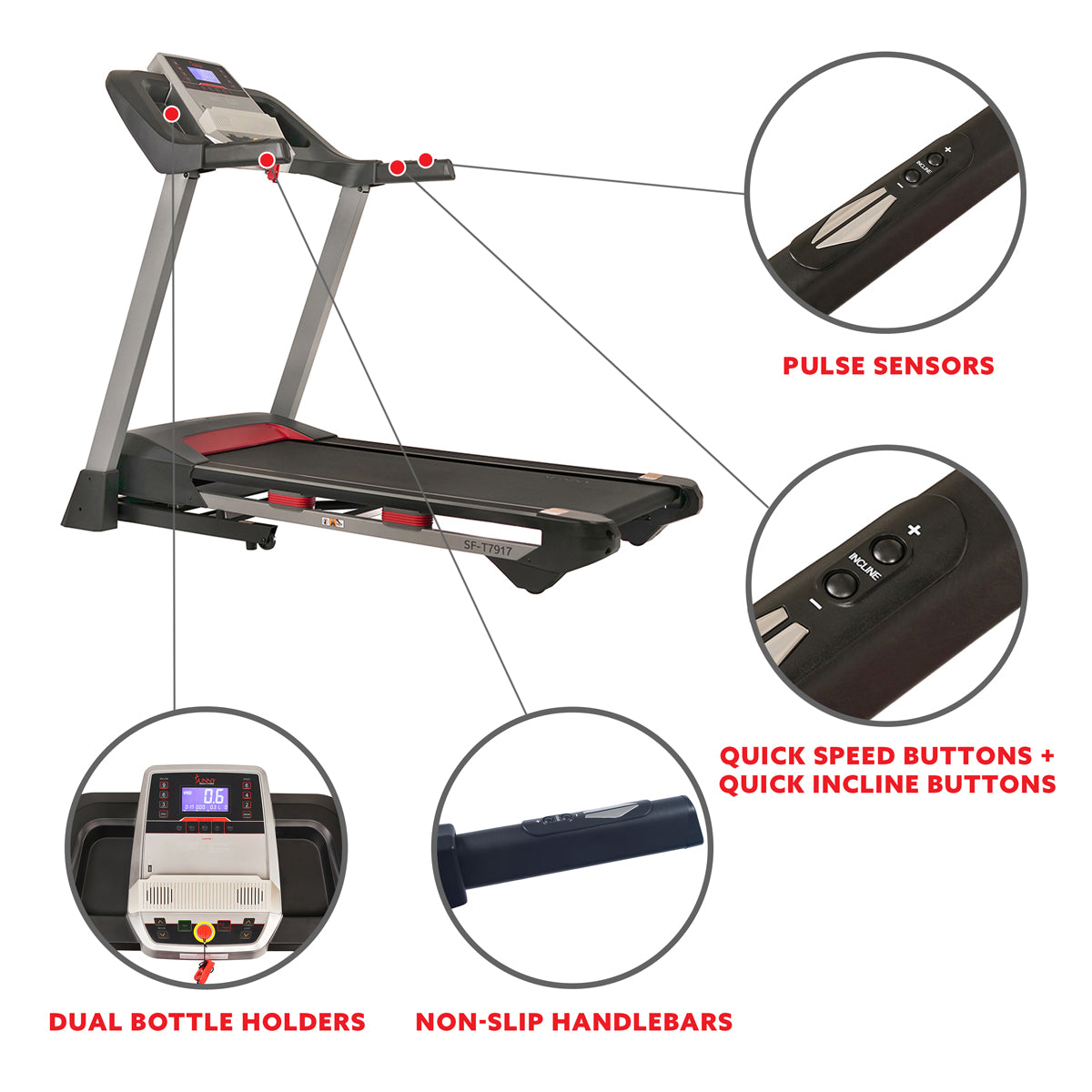  Sunny Strength™ Electric Folding Treadmill with Bluetooth Speakers, Incline & Heart Rate Monitoring、mySite、ghnorth