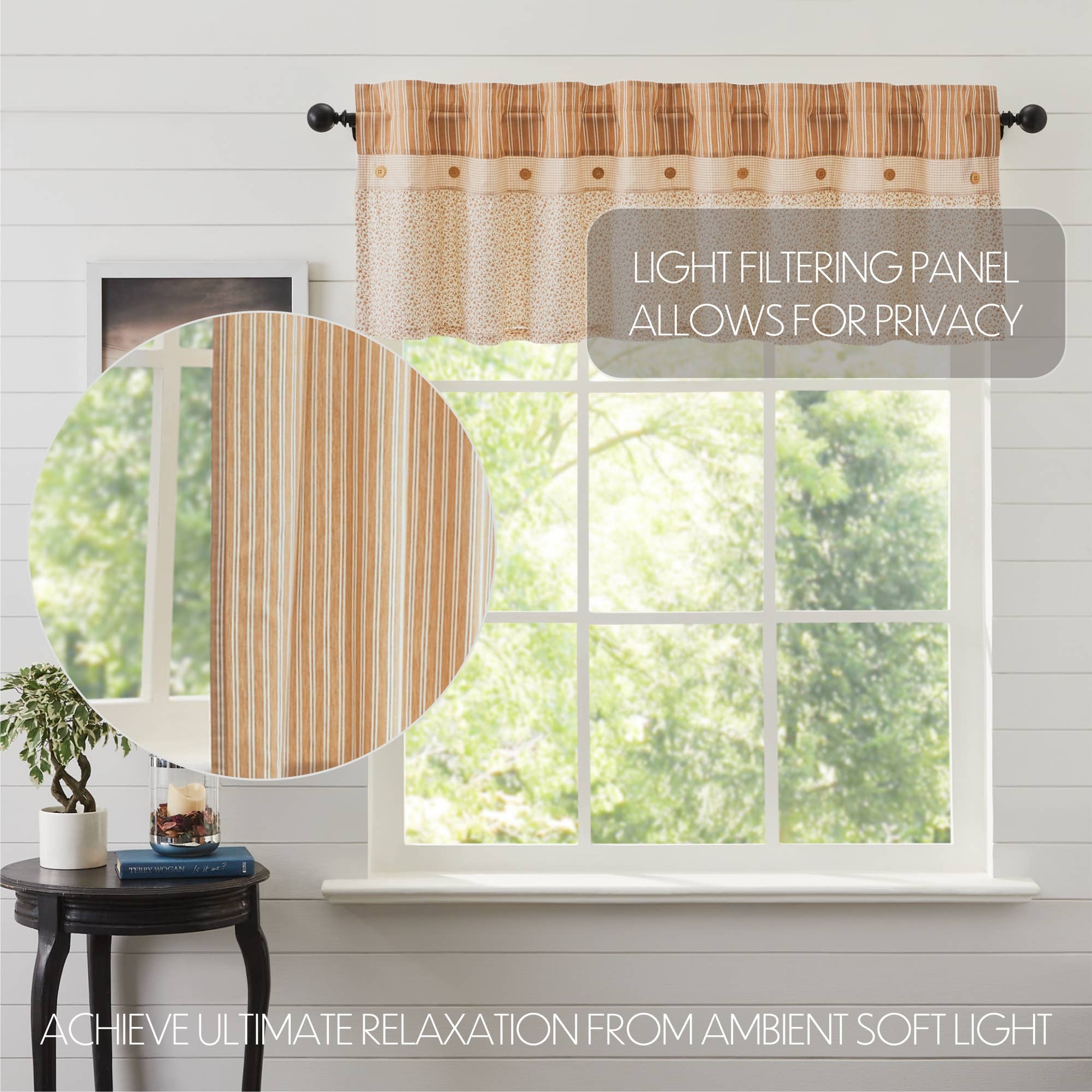 VHC Brands - Camilia Ruffled Valance 19x72、mySite、g9winljtr