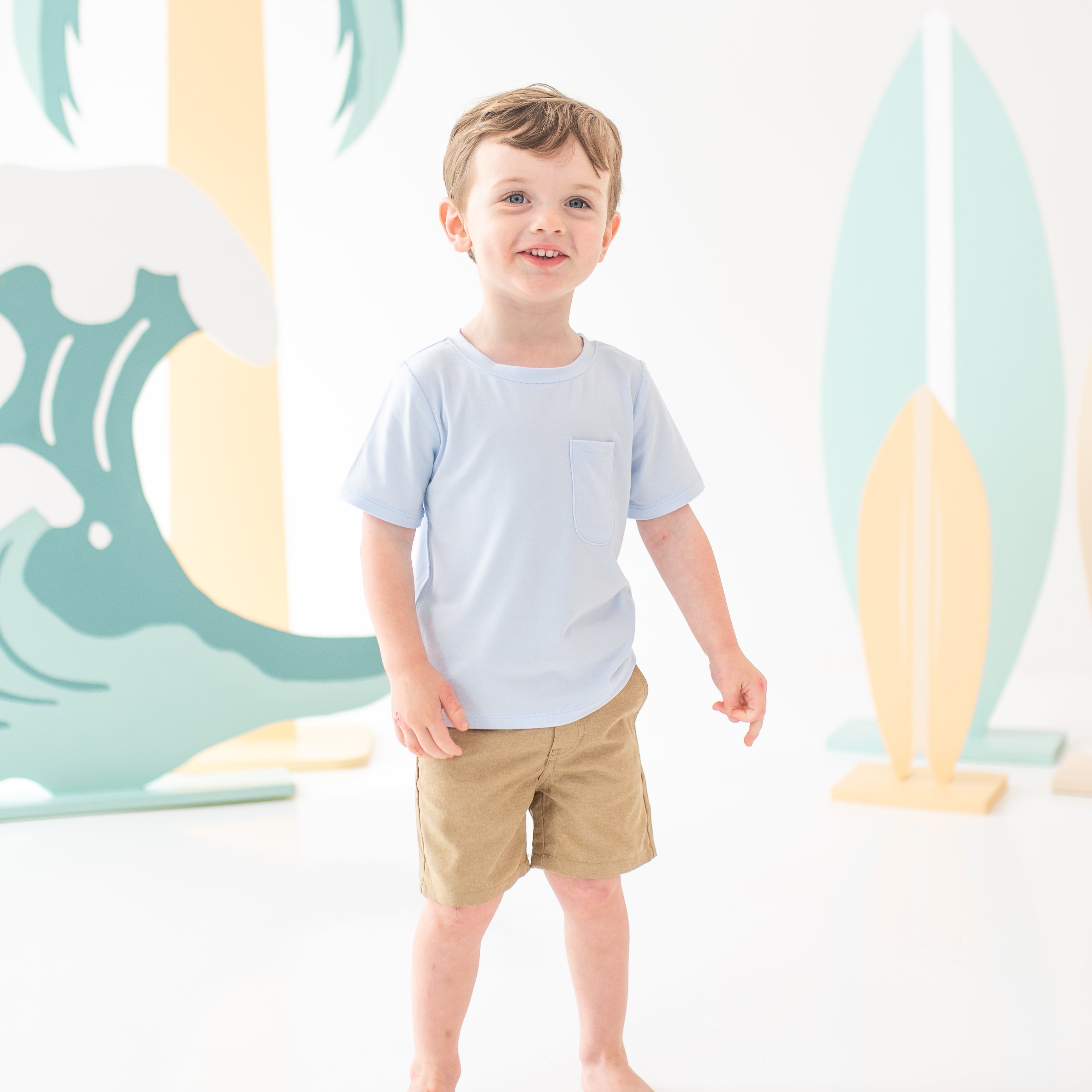  Toddler Crew Neck Tee in Mist、mySite、layawaytickets