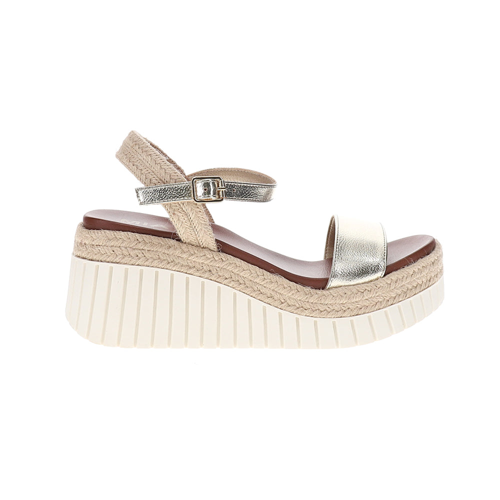 Yanis Metallic Platform Wedge Sandals、mySite、gtrtttuynbv