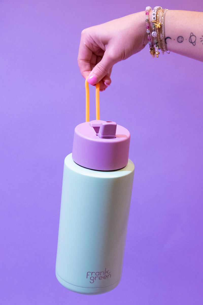 Frank Green Reusable Bottle 34oz- Mint Gelato、mySite、hinf8tx79
