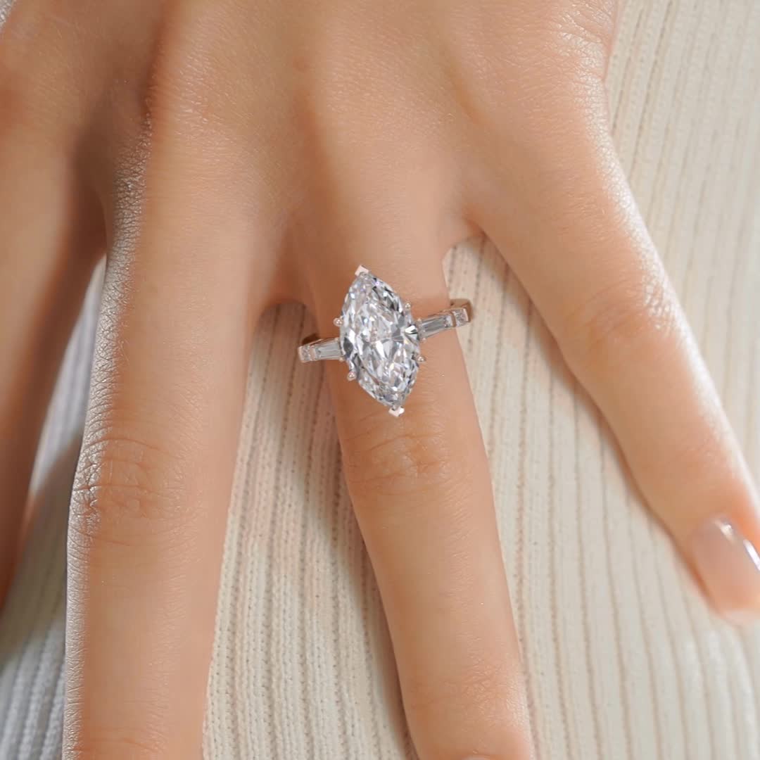 Tessa Lab Grown Diamond Ring -14K Rose Gold、mySite、hinf8tx79