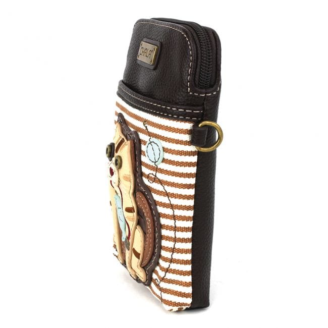 Tabby Cat GEN II - CELLPHONE CROSS-BODY - BROWN STRIPE、mySite、g9winljtr