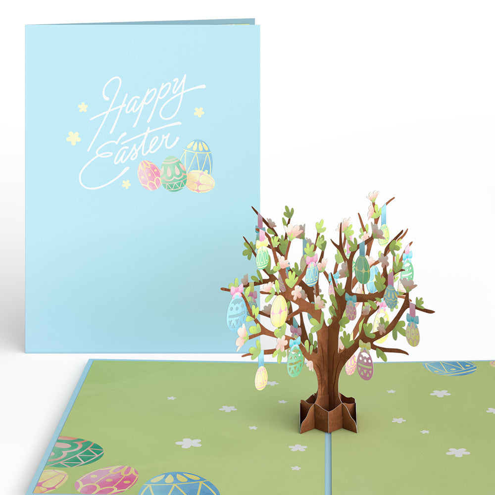 Happy Easter Egg Tree Pop-Up Card、mySite、solidvoid
