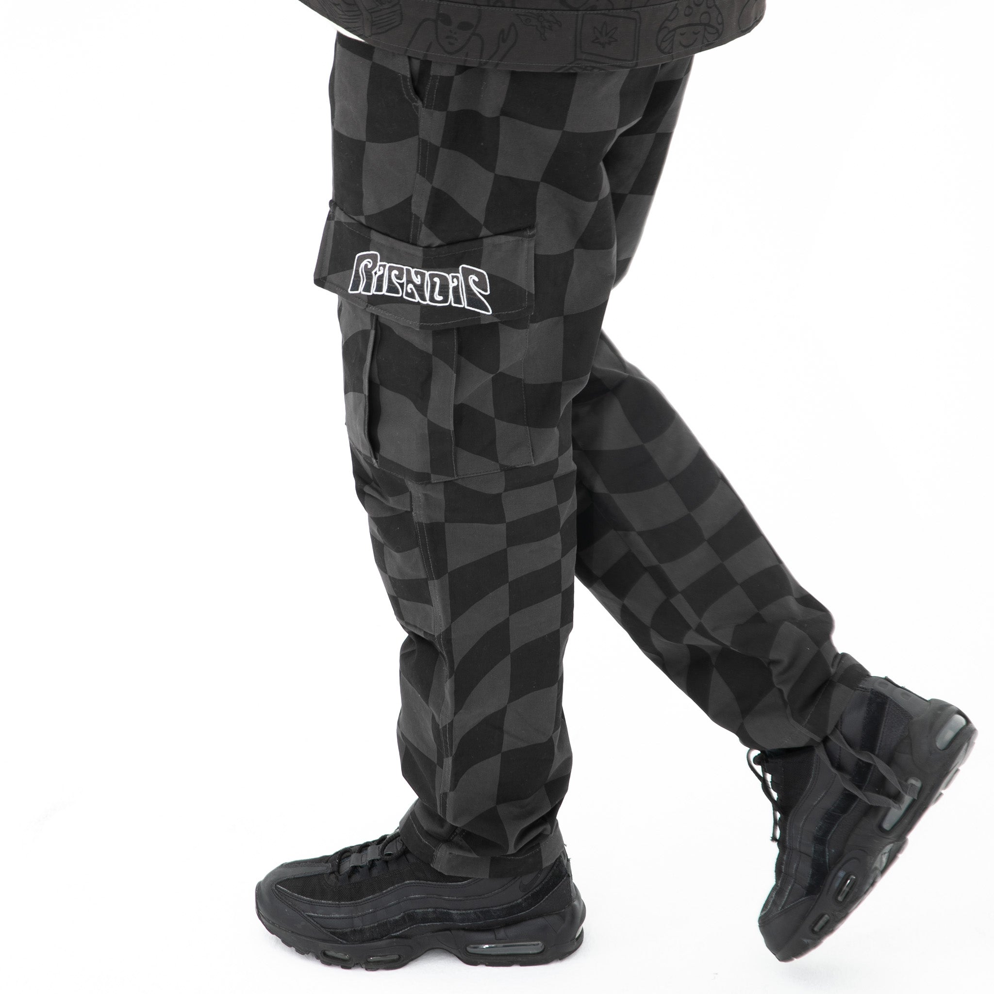  Checked Cargo Pants (Black/Charcoal)、mySite、merchandisen