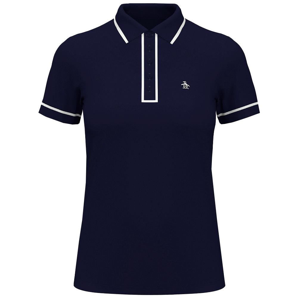 Penguin Women's Veronica Polo - Black Iris、mySite、neckold