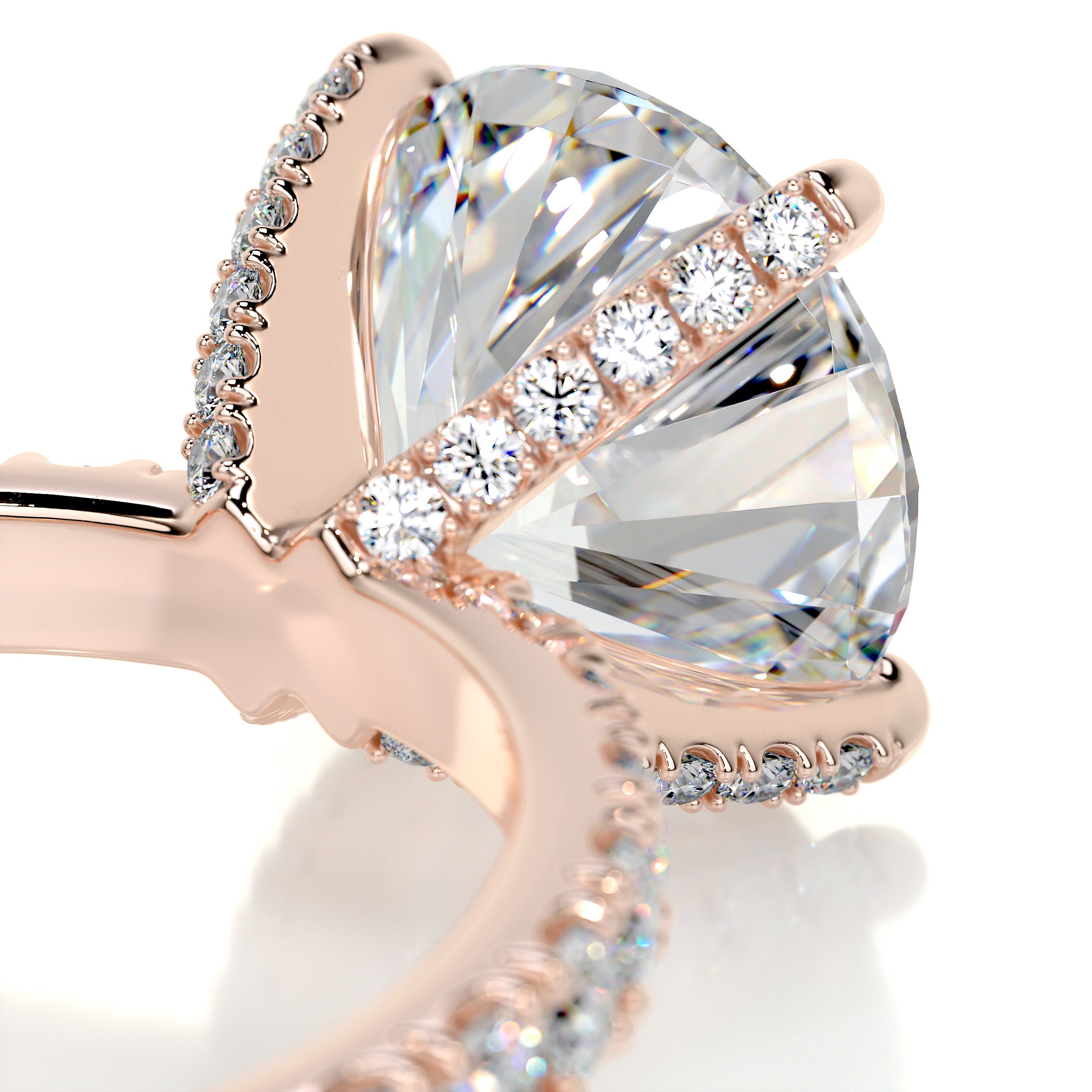 Alison Glow Moissanite & Diamond Ring -14K Rose Gold、mySite、hinf8tx79
