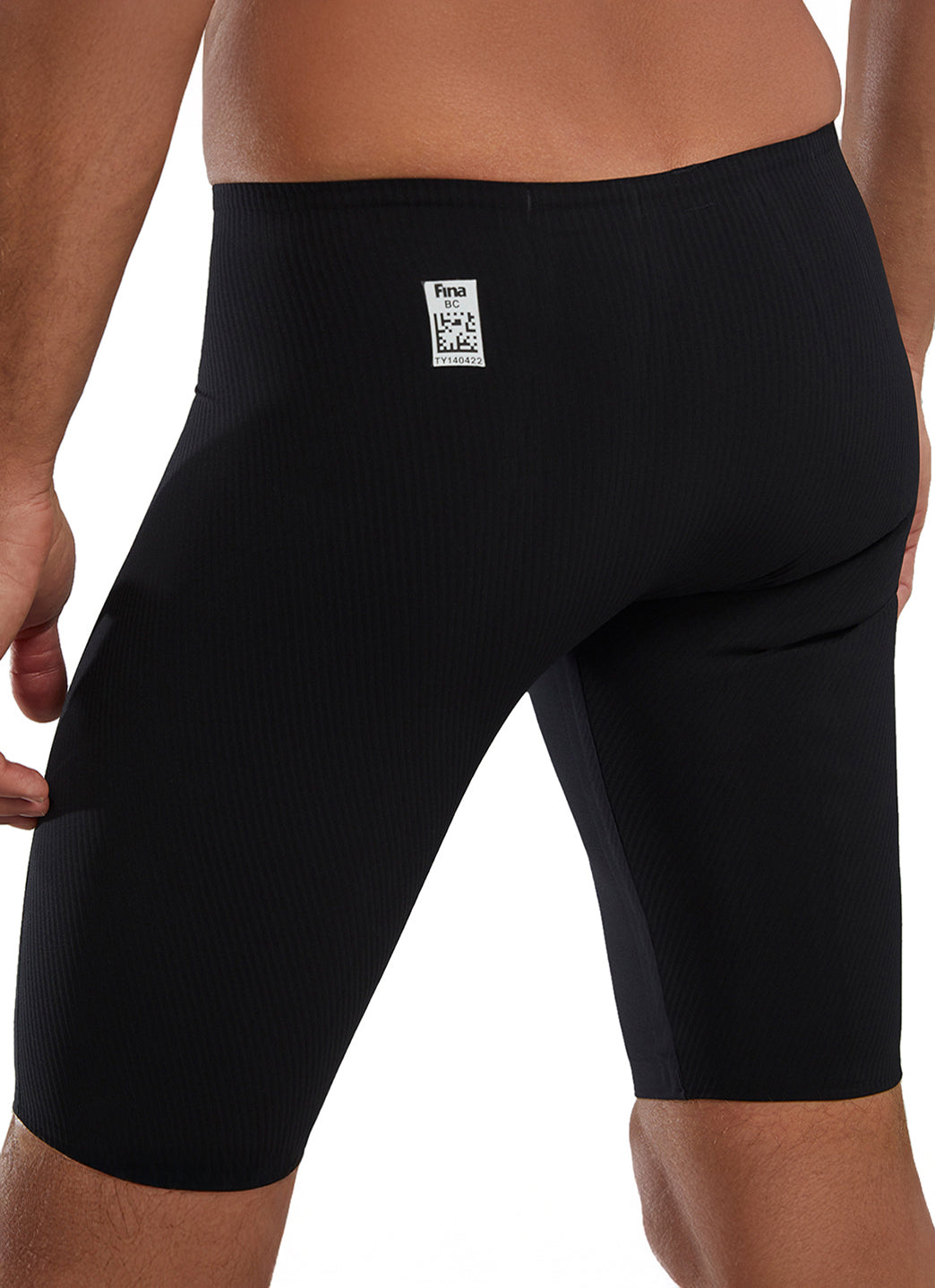 TYR Men's Solid Shockwave High Waist Jammer Tech Suit Swimsuit、mySite、noshort